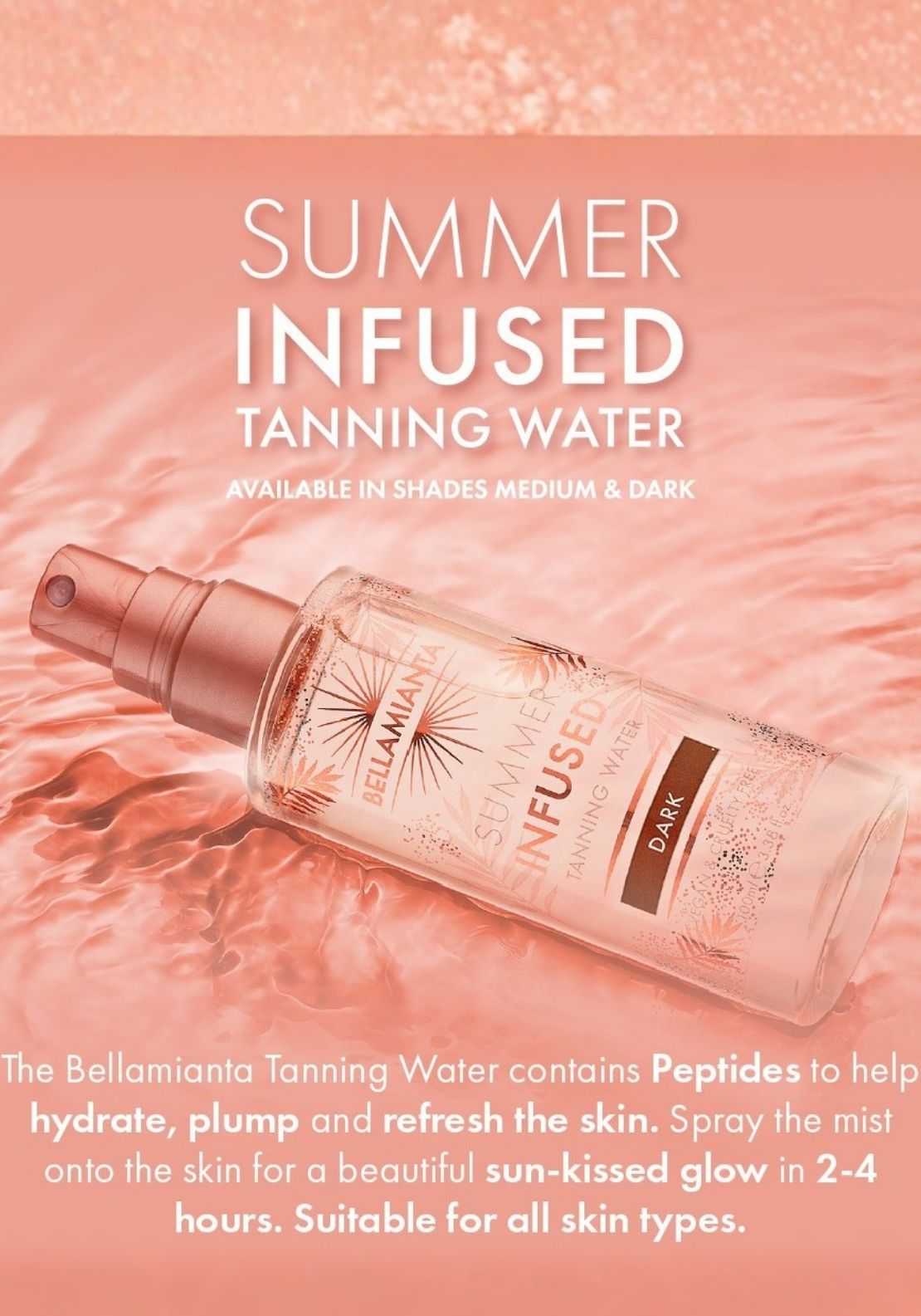 Bellamianta Summer Infused Luxury Tanning Mousse -175ml - Dark 5 Shaws Department Stores
