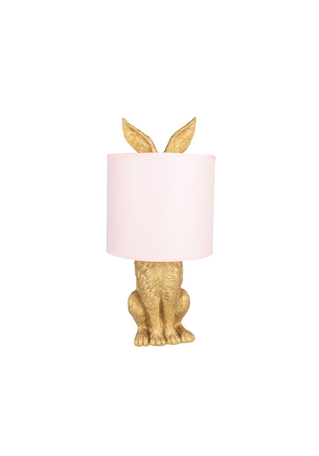 Polyresin Rabbit Desk Lamp - Gold