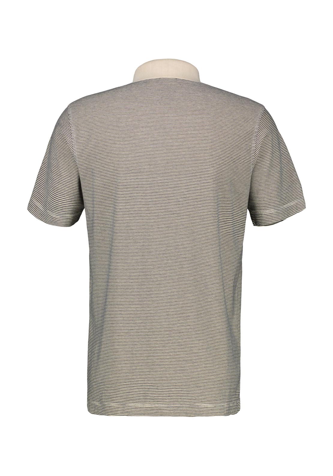 Lerros Classic Polo Shirt Fine Line Detail Stripe - White 2 Shaws Department Stores