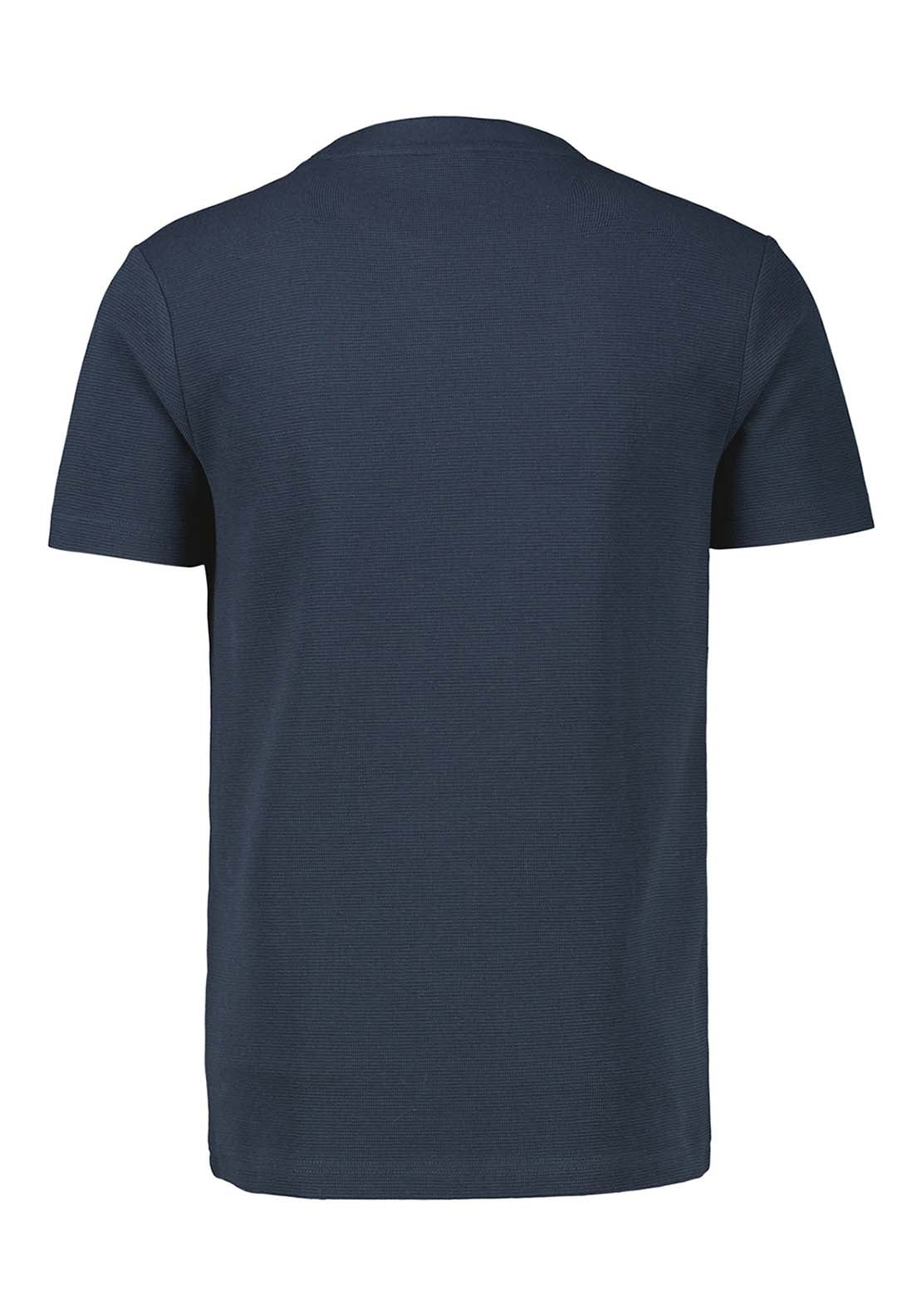 Lerros Structured T-shirt - Classic Navy 3 Shaws Department Stores