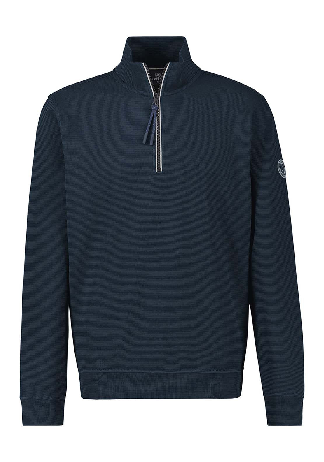 Lerros 1/4 Zip Sweater - Classic Navy 1 Shaws Department Stores