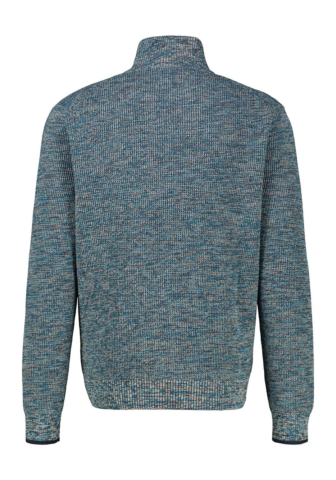 Lerros 1/4 Zip Twist Structure Sweater - Classic Navy 4 Shaws Department Stores