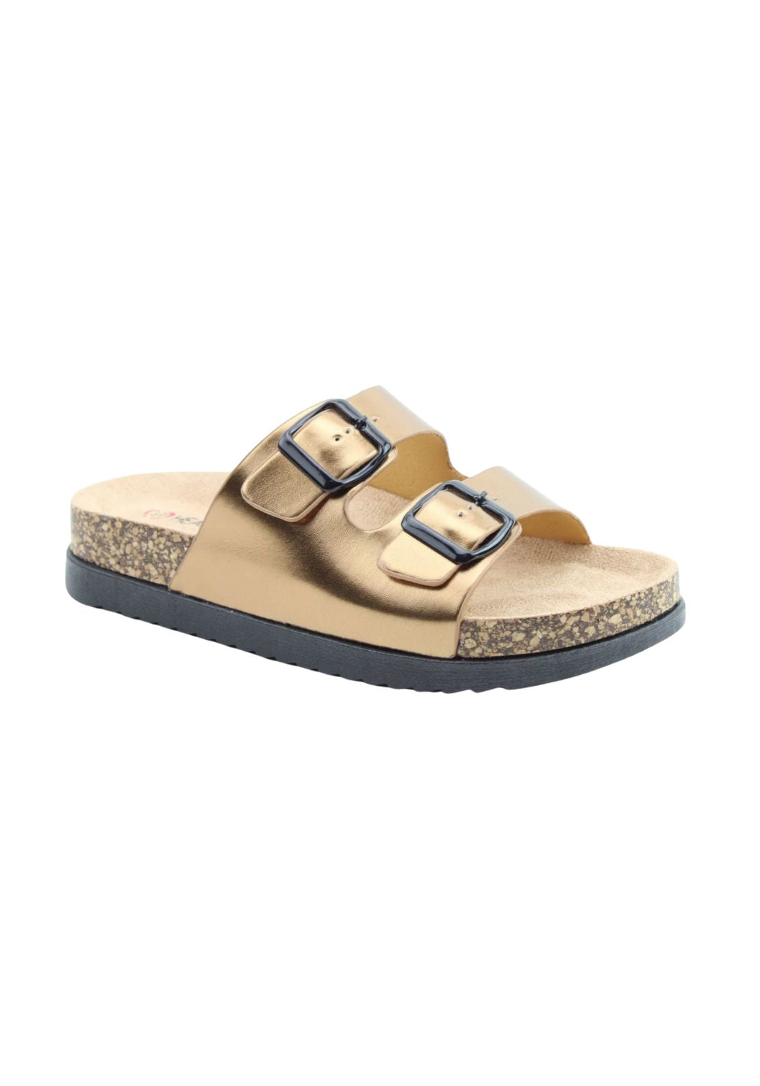 Heavenly Feet Totnes Slip On Sandal - Old Gold 1 Shaws Department Stores