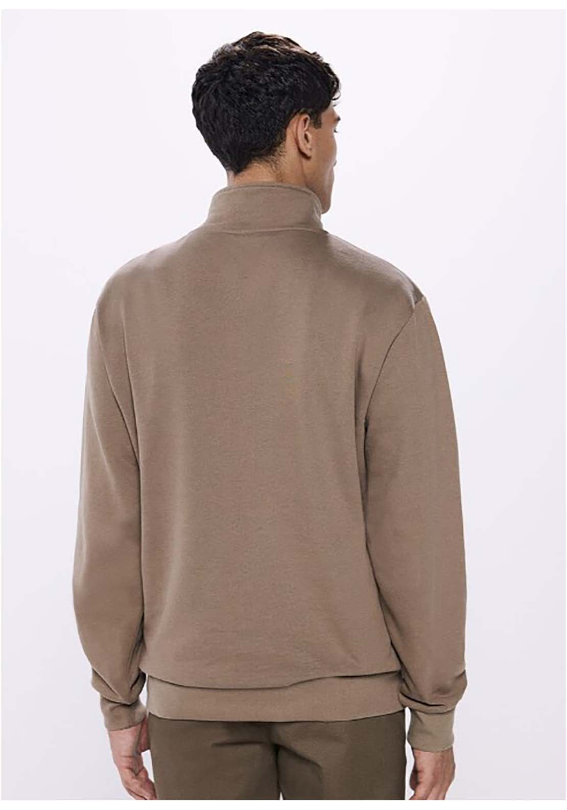 Springfield Basic Trucker Neck Sweatshirt - Sand 2 Shaws Department Stores