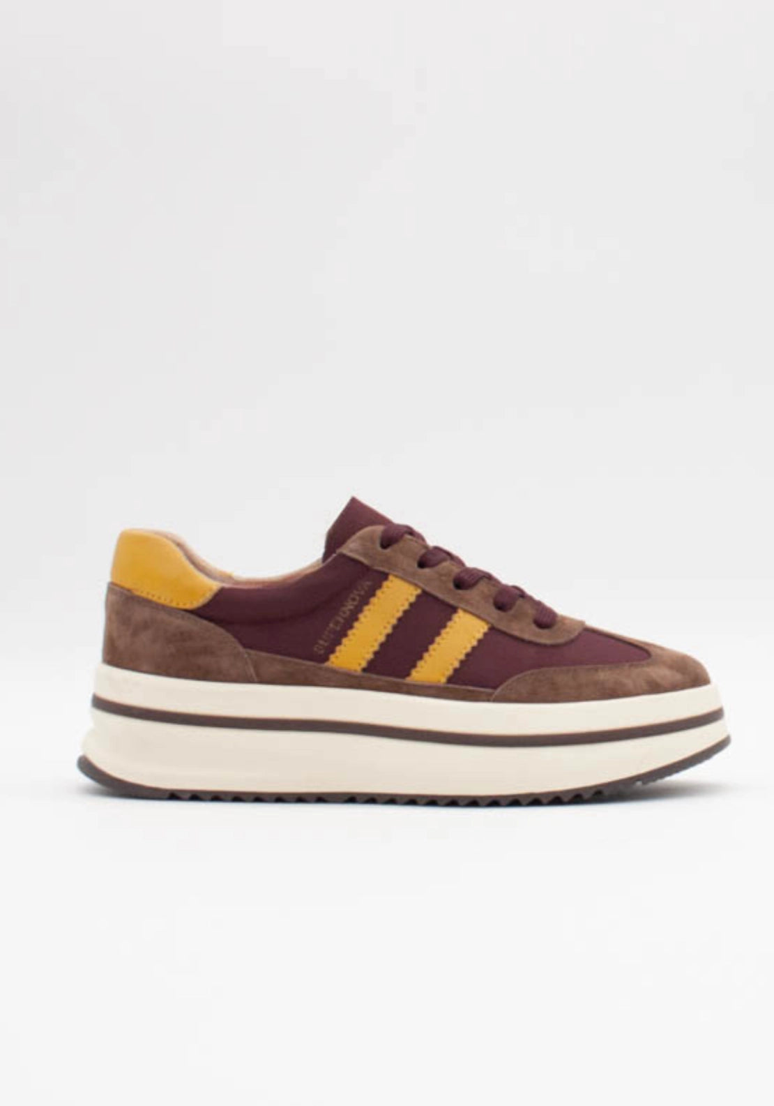 Twenty Seven Platform Side Stripe Trainer - Solar Berry