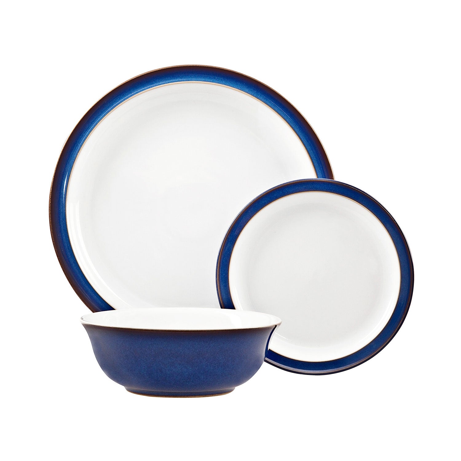 Denby 12 Piece Tableware Set - Imperial Blue 3 Shaws Department Stores