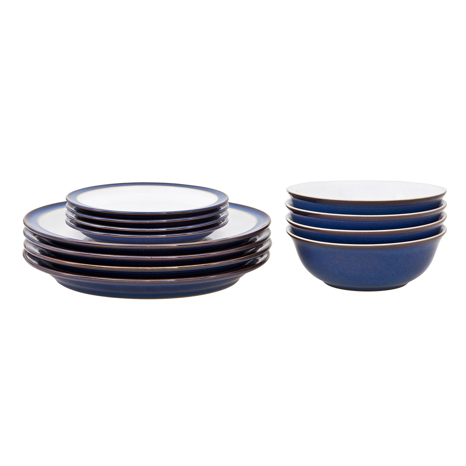 Denby 12 Piece Tableware Set - Imperial Blue 2 Shaws Department Stores