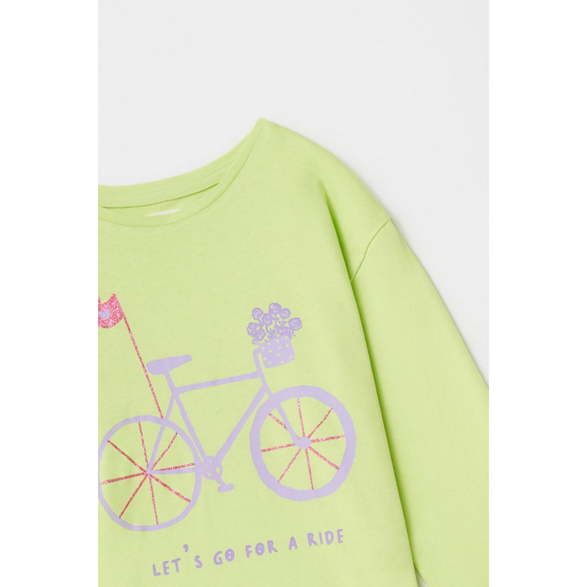 Long-Sleeve Bicycle T-shirt - Green