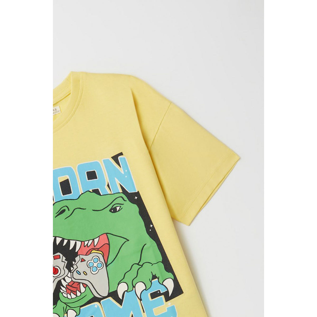 Dinosaur Game T-shirt - Yellow