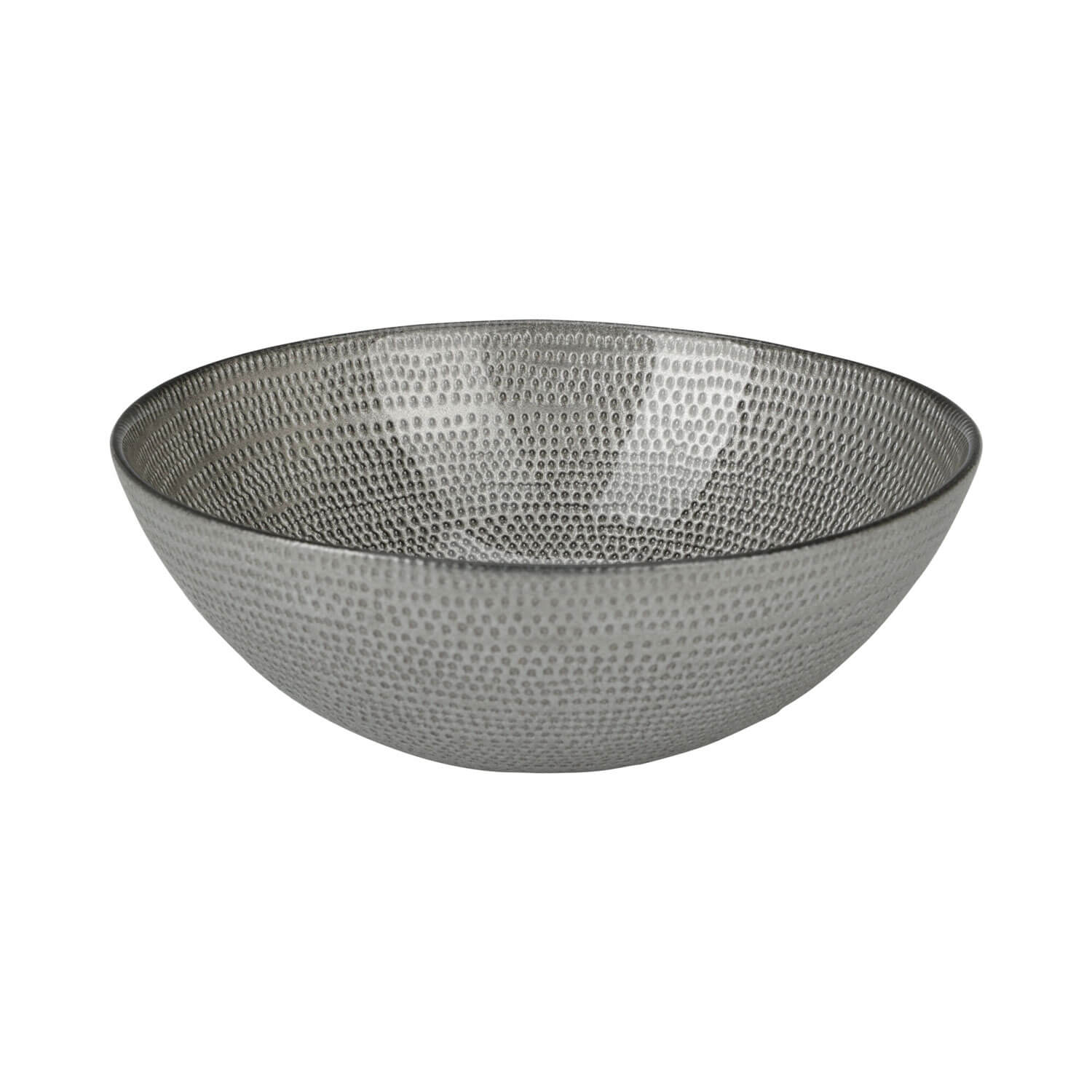 Glass Bowl - 15cm - Grey with Spots – Shaws Department Stores