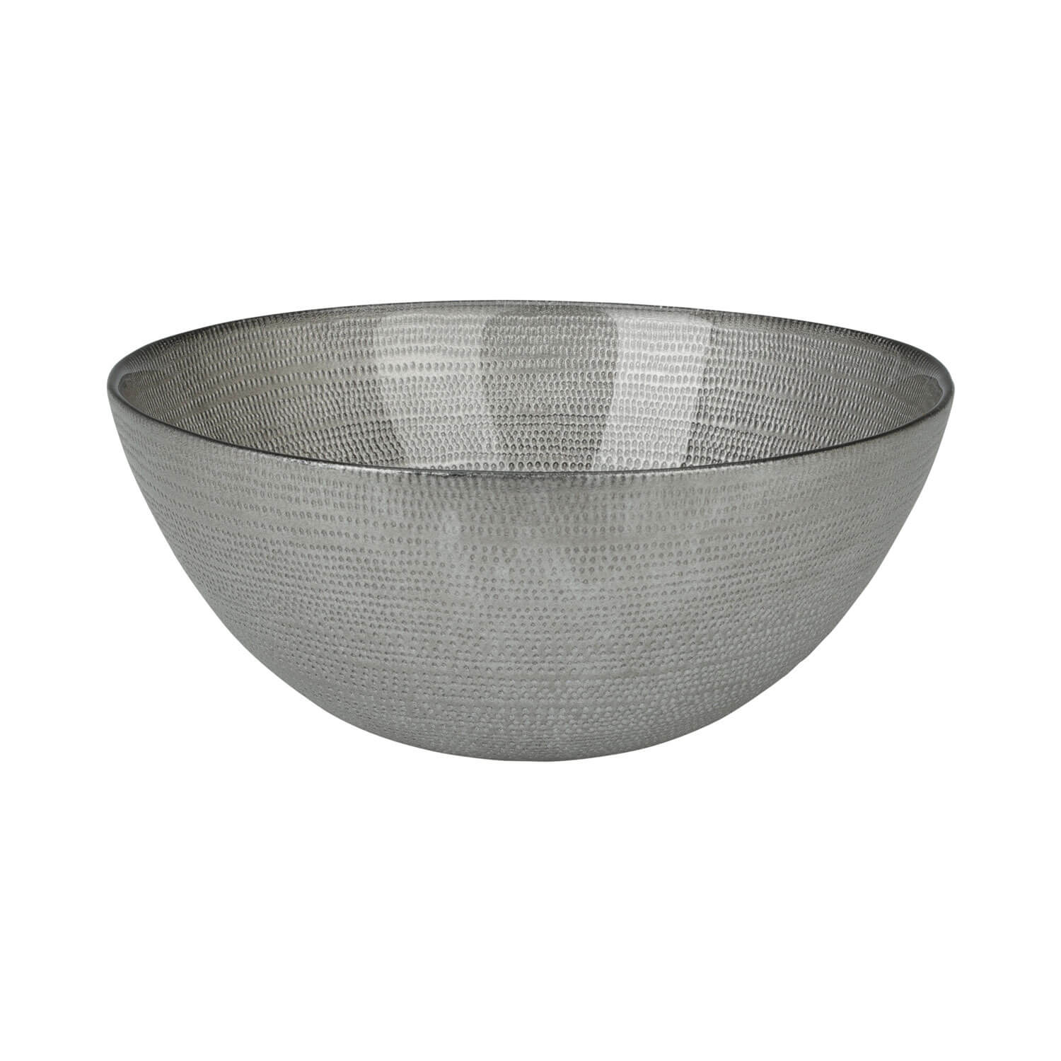 Glass Bowl - 28cm - Grey