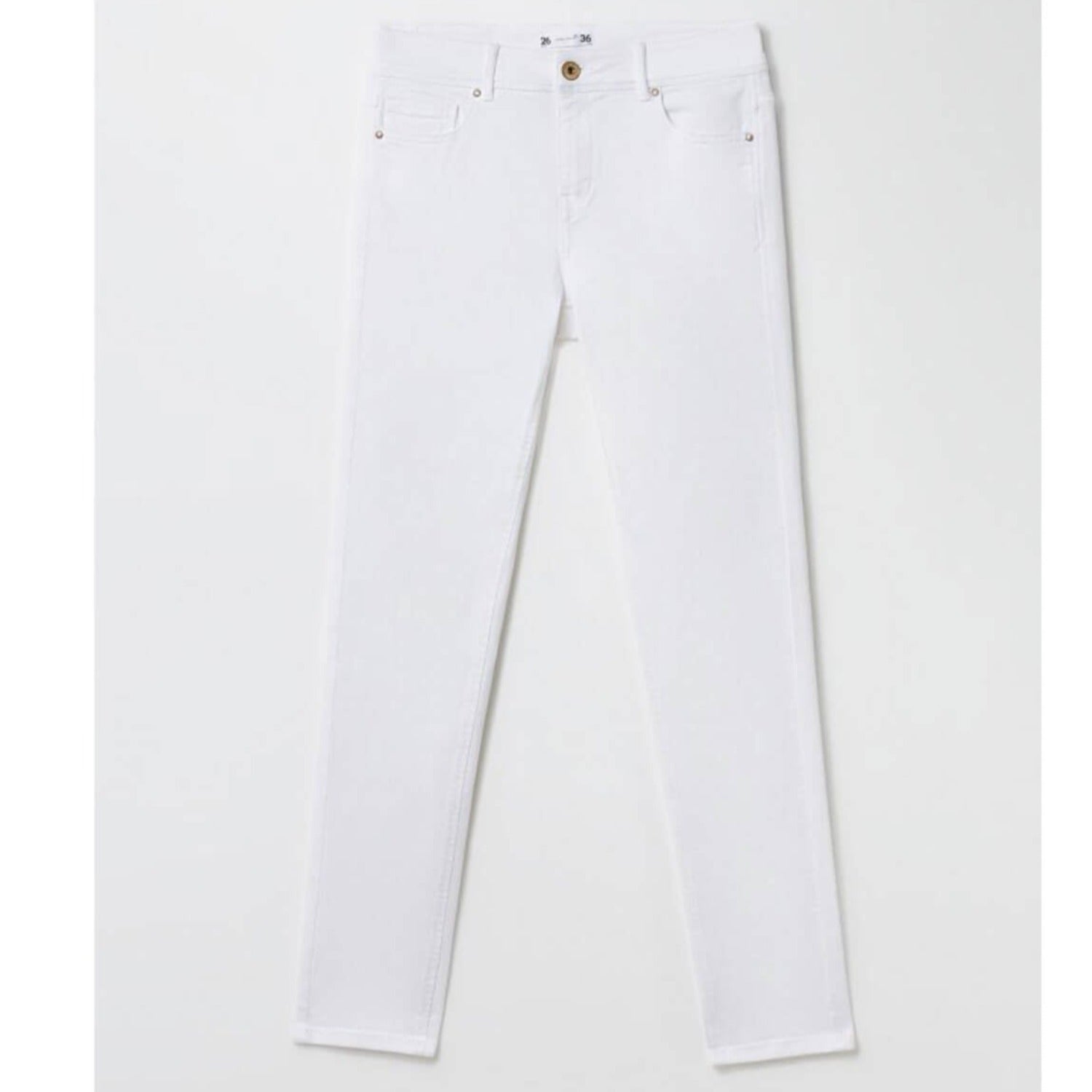 Coloured Skinny Jeans - White