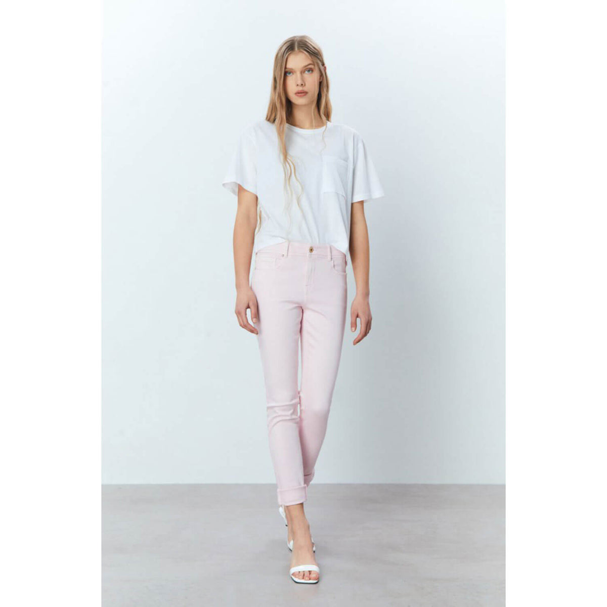 Coloured Skinny Jeans - Pink