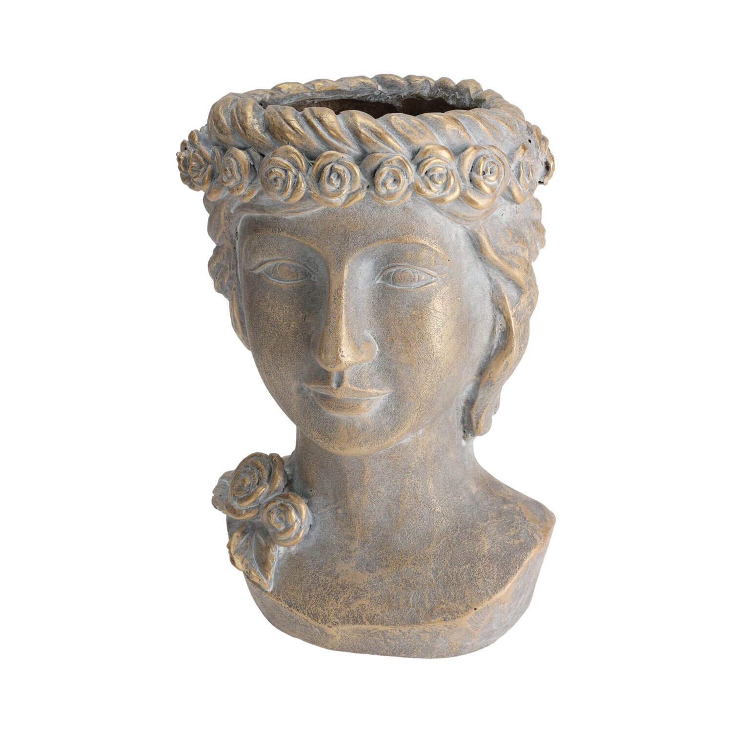 The Home Garden Greek Head Flower Pot 1 Shaws Department Stores