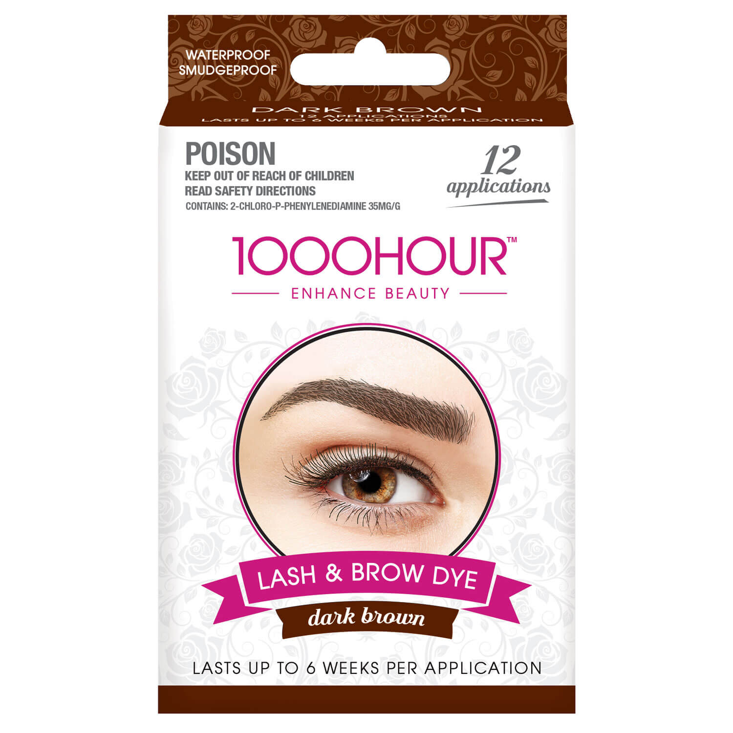 1000 Hour Lash &amp; Brow Dye - Dark Brown 15ml - Brown 1 Shaws Department Stores