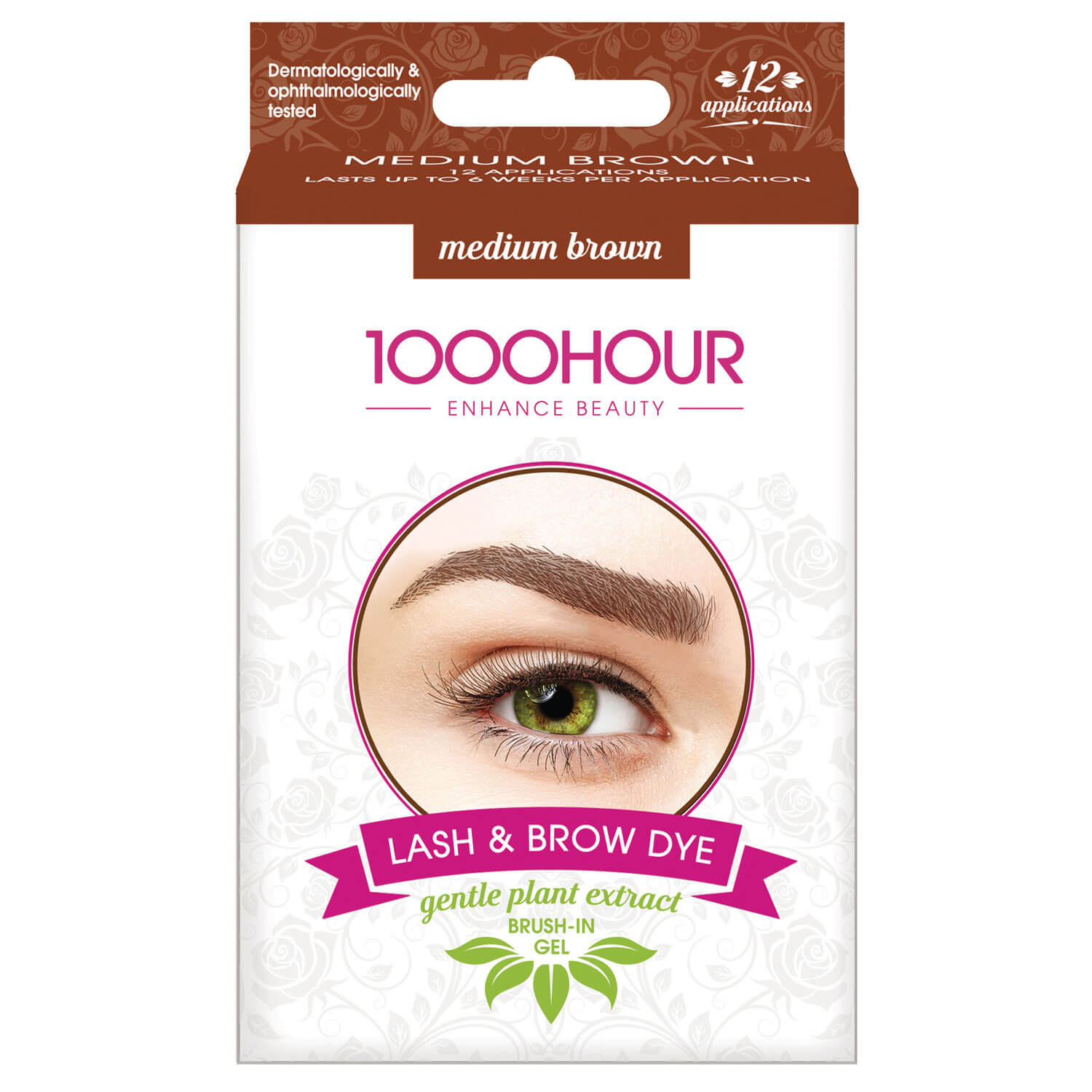 1000 Hour Lash &amp; Brow Dye - Medium Brown 15ml - Brown 1 Shaws Department Stores