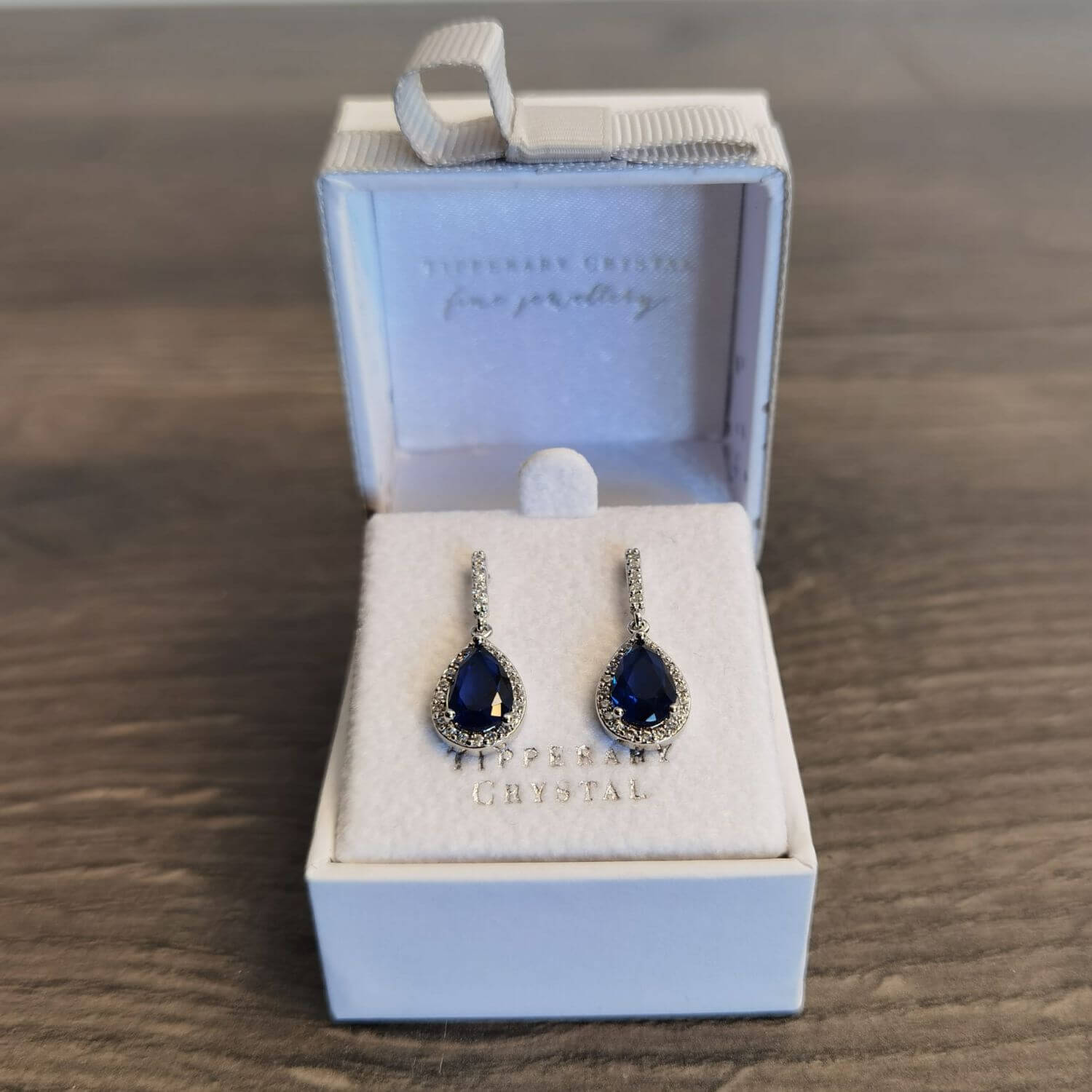 Tipperary Jewellery Pear Shaped Earrings - Blue - Silver 3 Shaws Department Stores