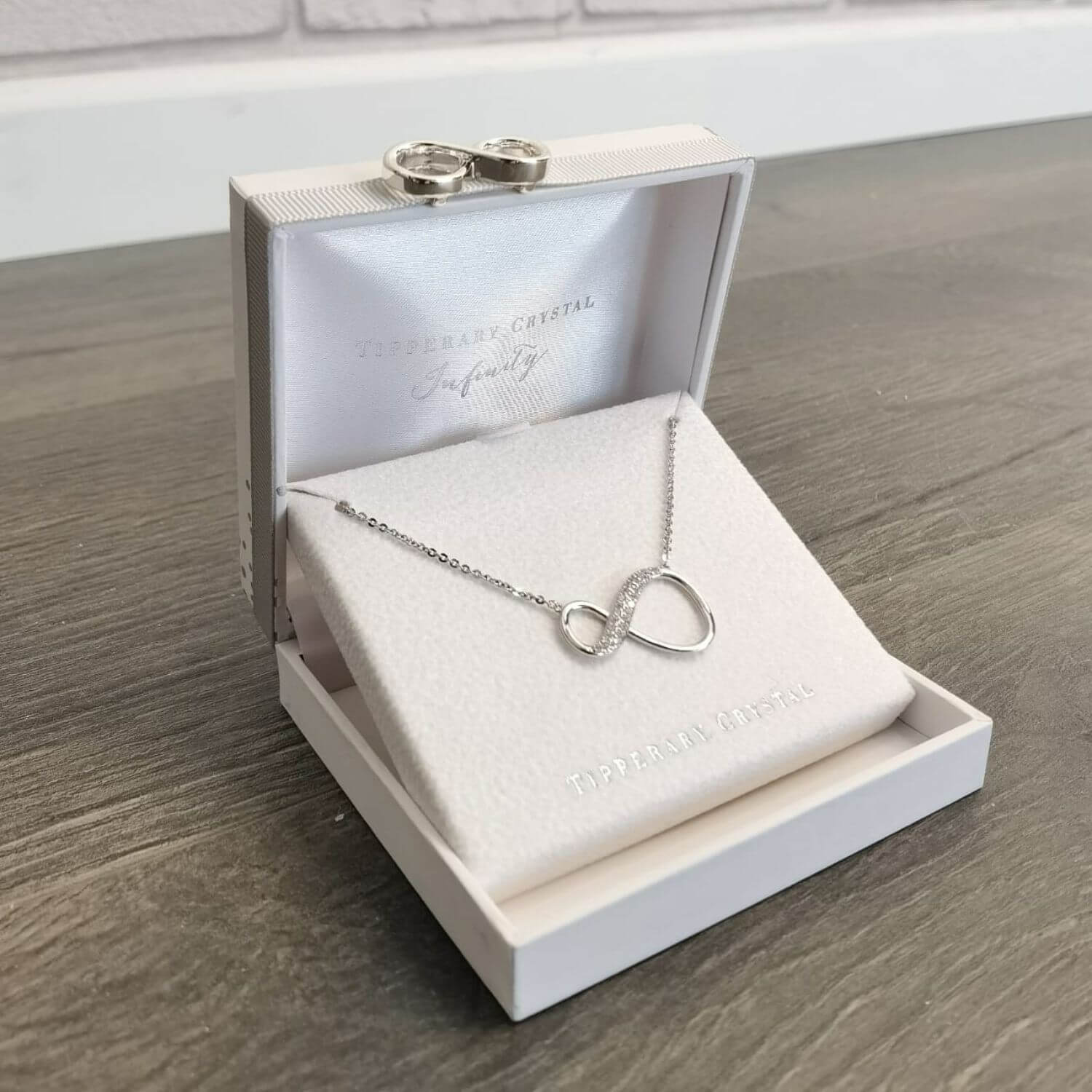 Tipperary crystal infinity necklace outlet