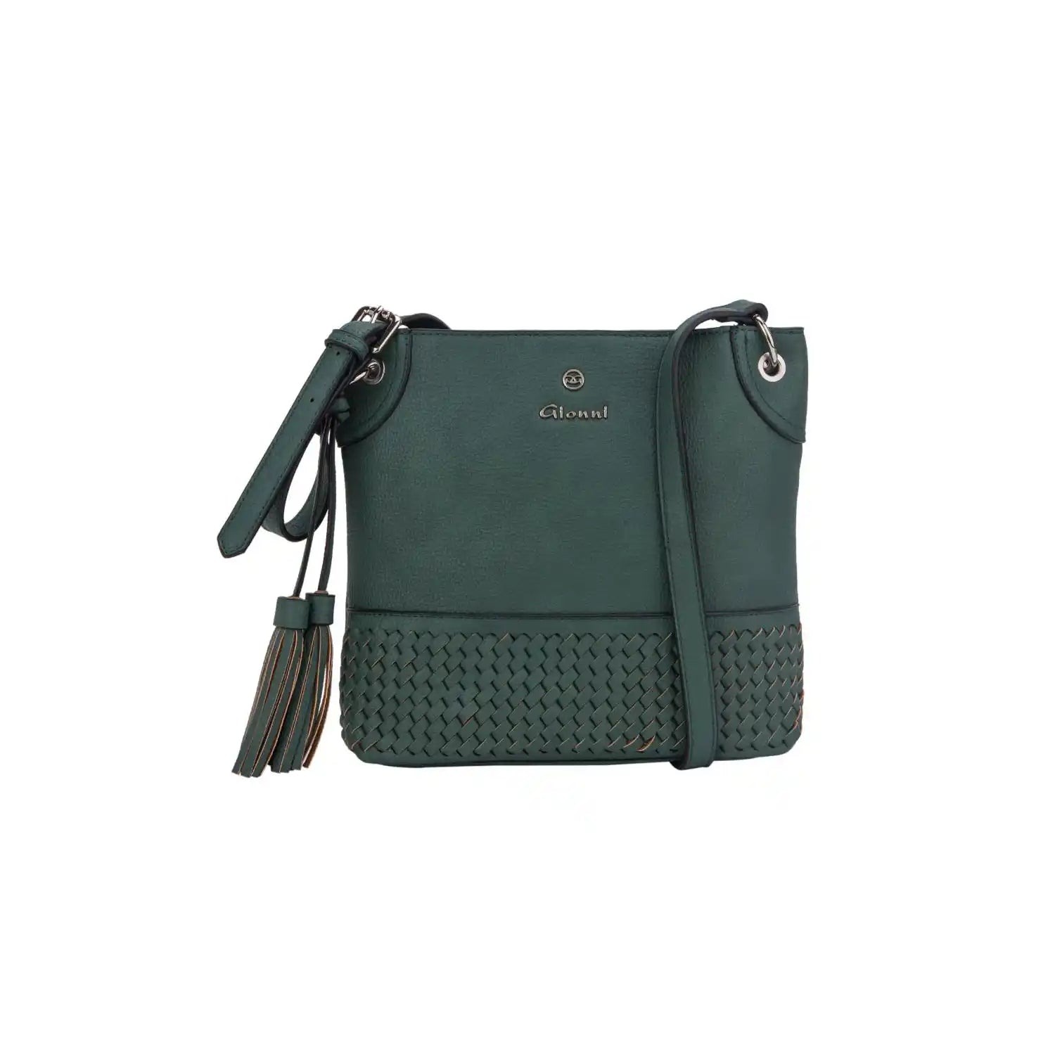 Gionni Minerva Xbody With Woven Panel - Green 1 Shaws Department Stores