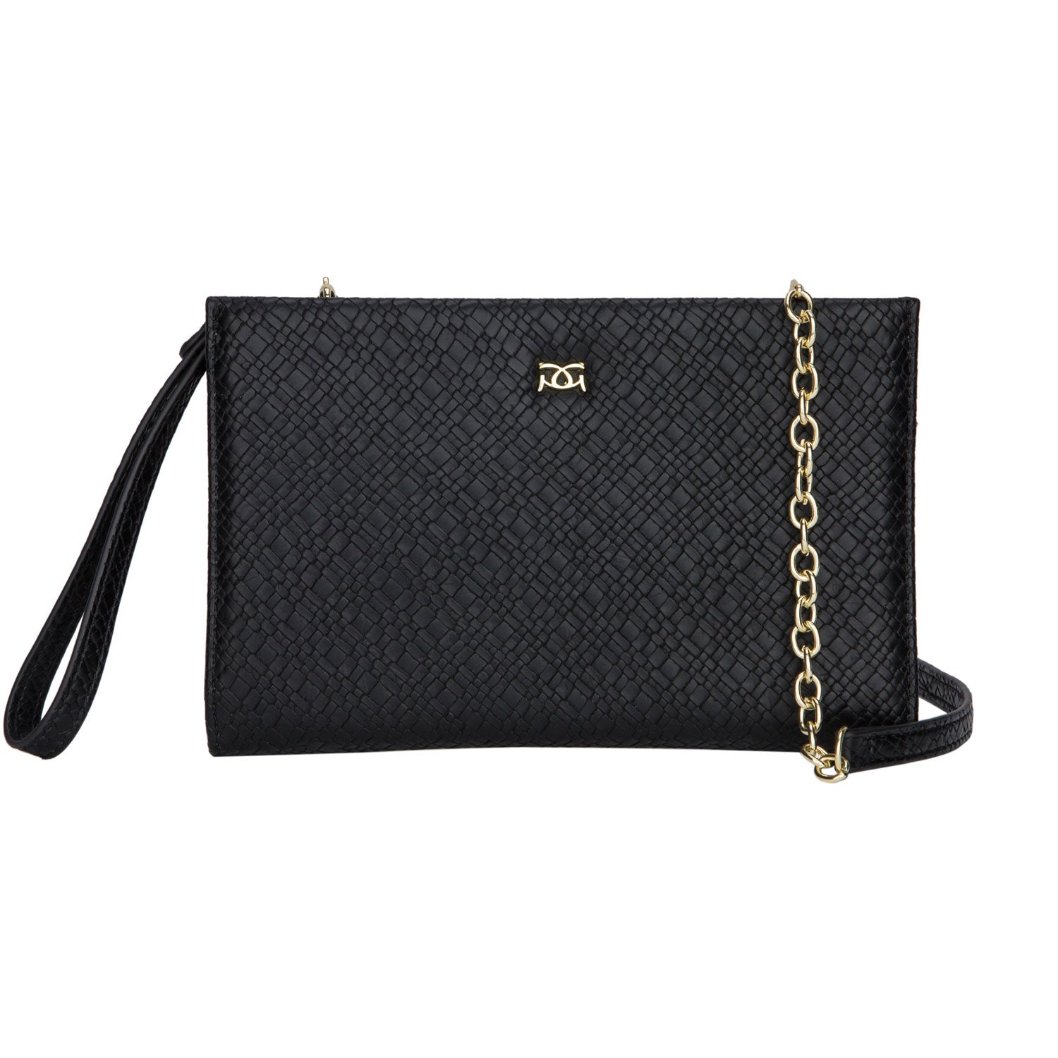 Gionni Kavita Zip Around Clutch Xbody Handbag - Black 1 Shaws Department Stores