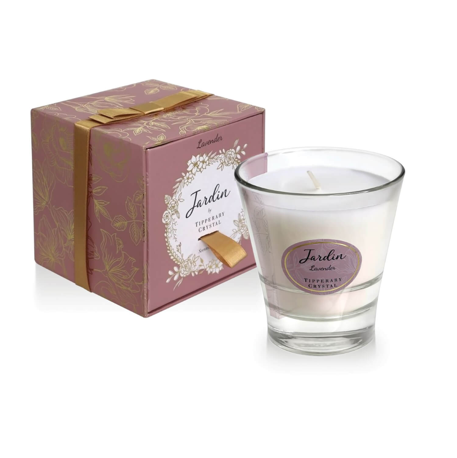 Tipperary Crystal Jardin Collection Candle - Lavender 1 Shaws Department Stores