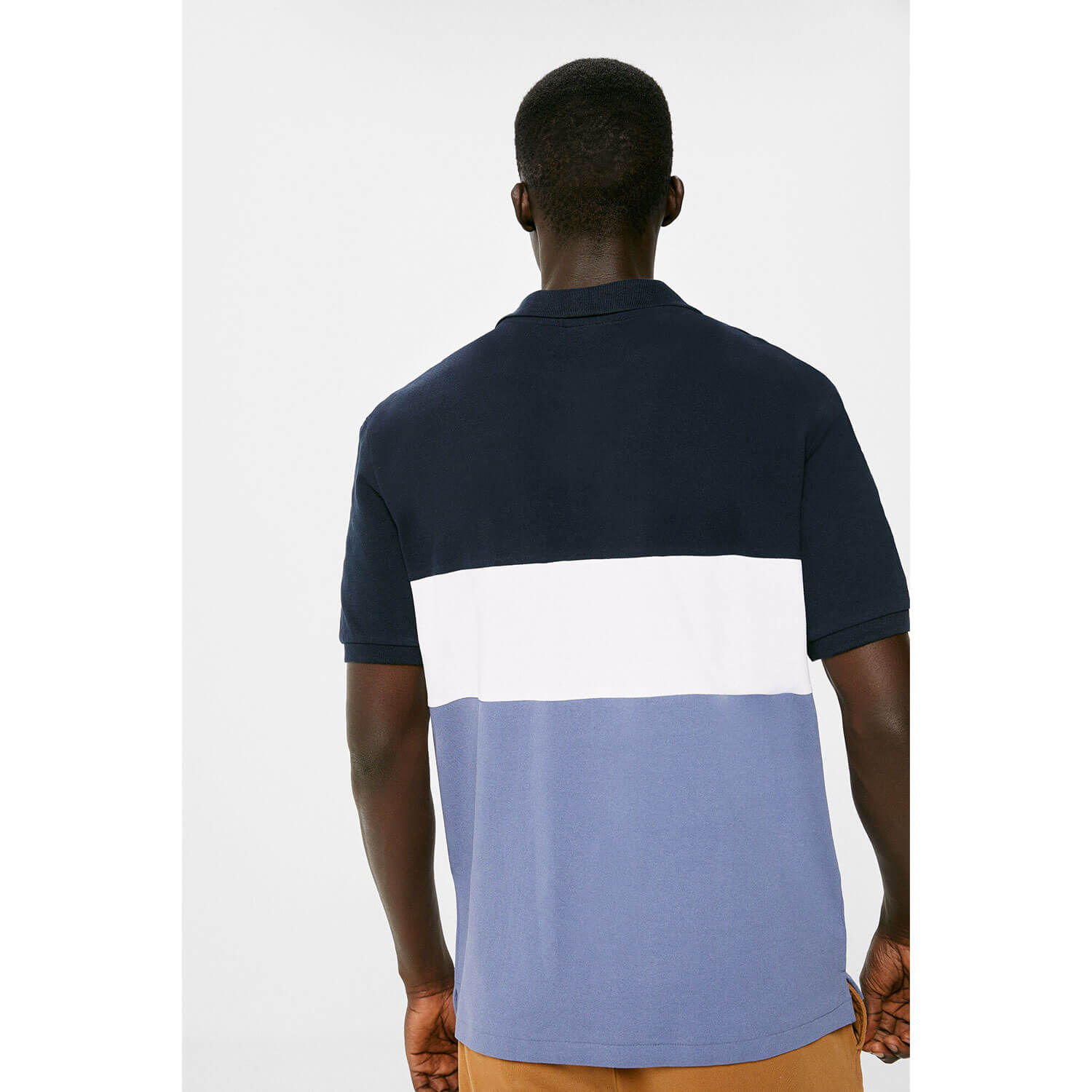 Springfield Short-sleeve Block Tricolour Polo - Navy 3 Shaws Department Stores