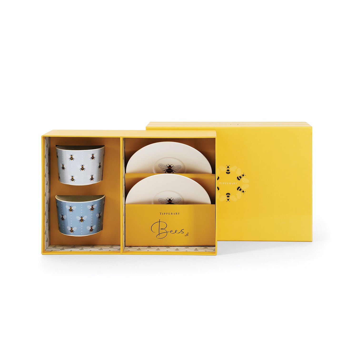 Tipperary Crystal Bumble Bee 2 Piece Cappuccino Set 1 Shaws Department Stores