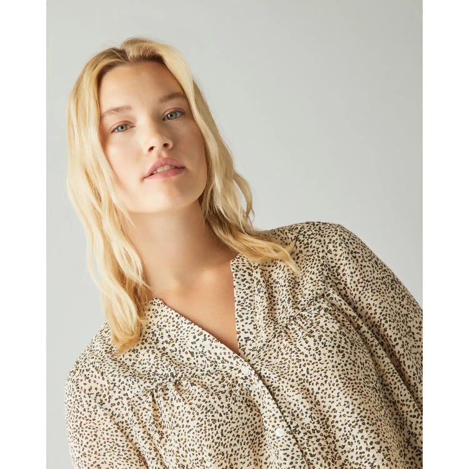 Couchel Animal Print Blouse - Raw 2 Shaws Department Stores