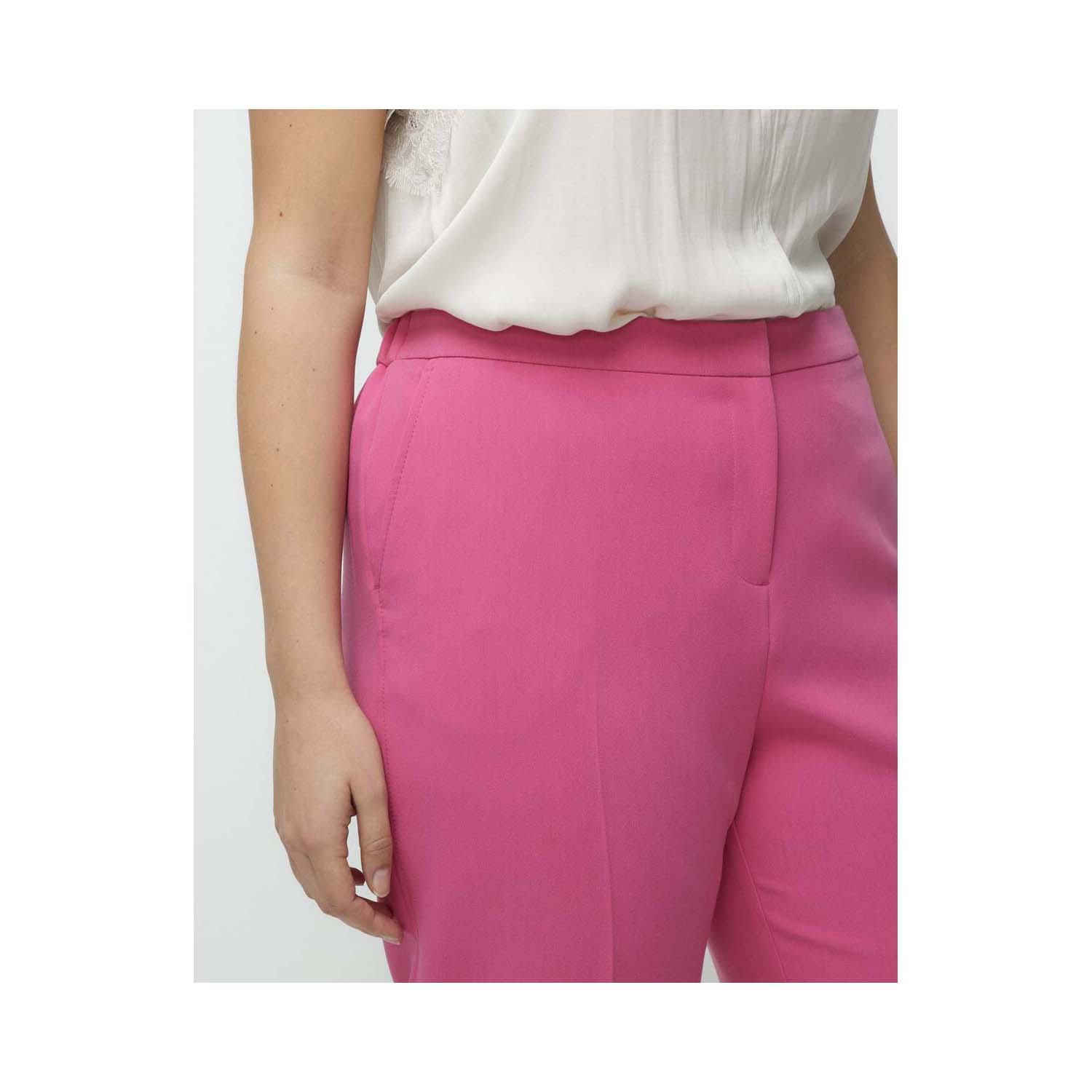 Couchel Suit Trousers With Cuffs - Fuchsia 2 Shaws Department Stores