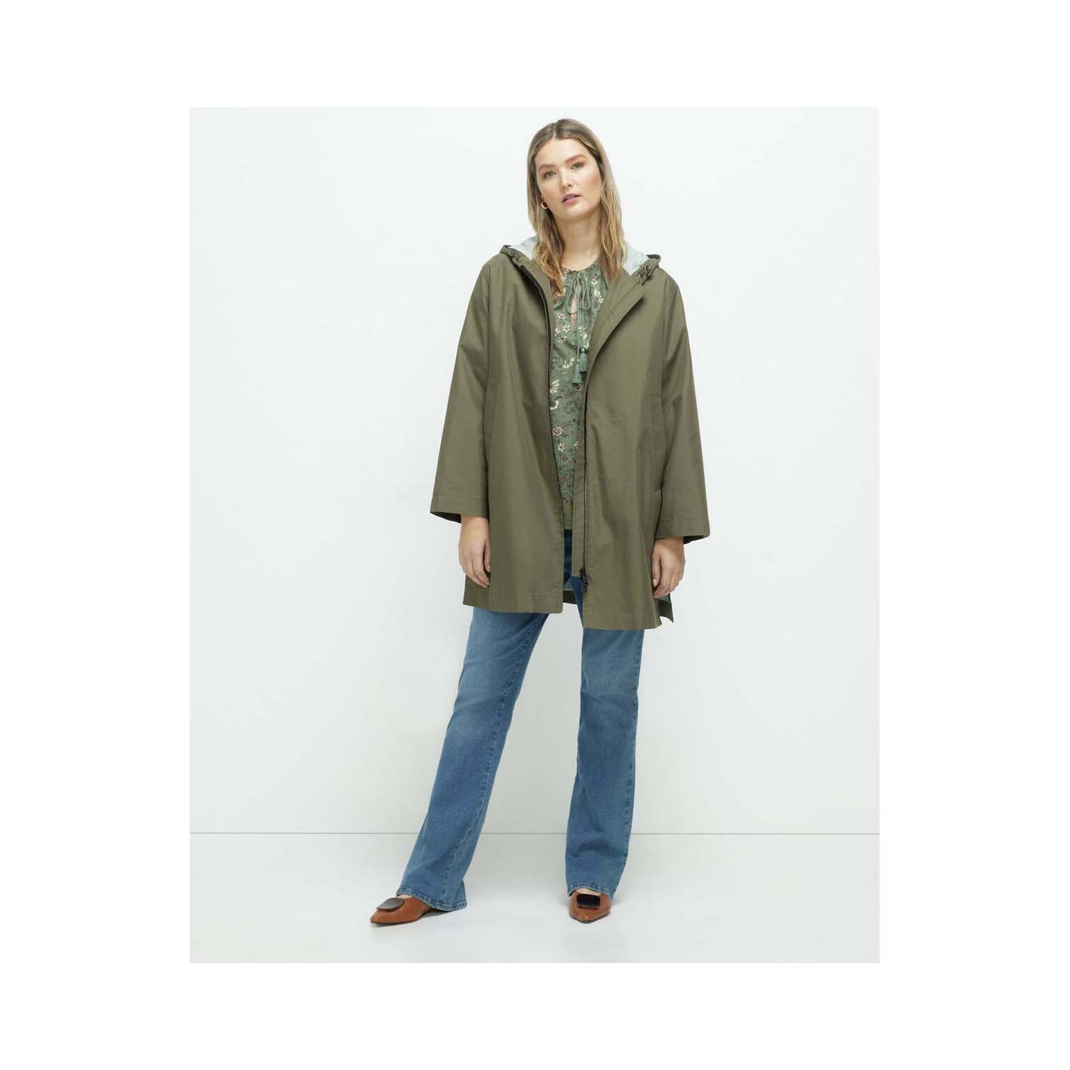 Couchel Plain Raincoat - Green 1 Shaws Department Stores
