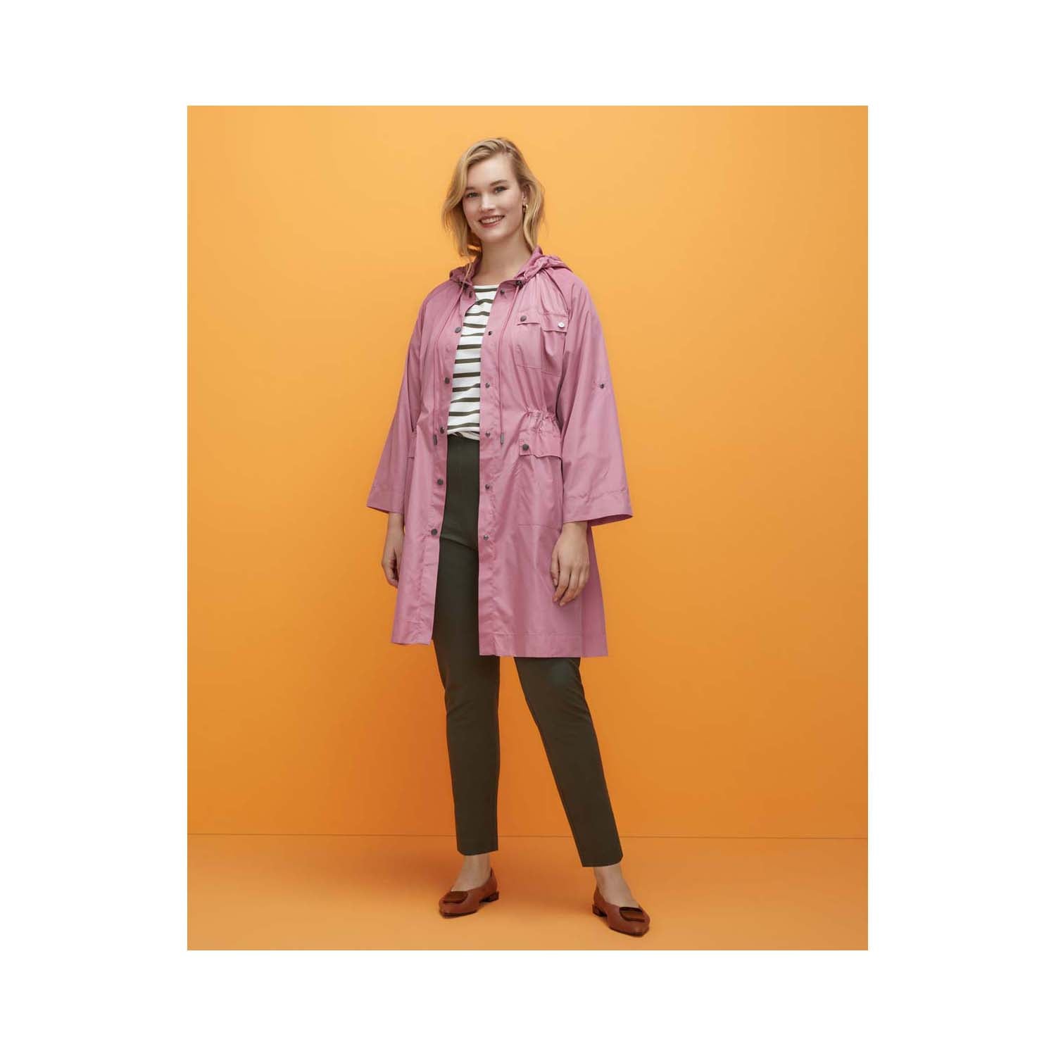 Couchel Long Raincoat - Pink 1 Shaws Department Stores