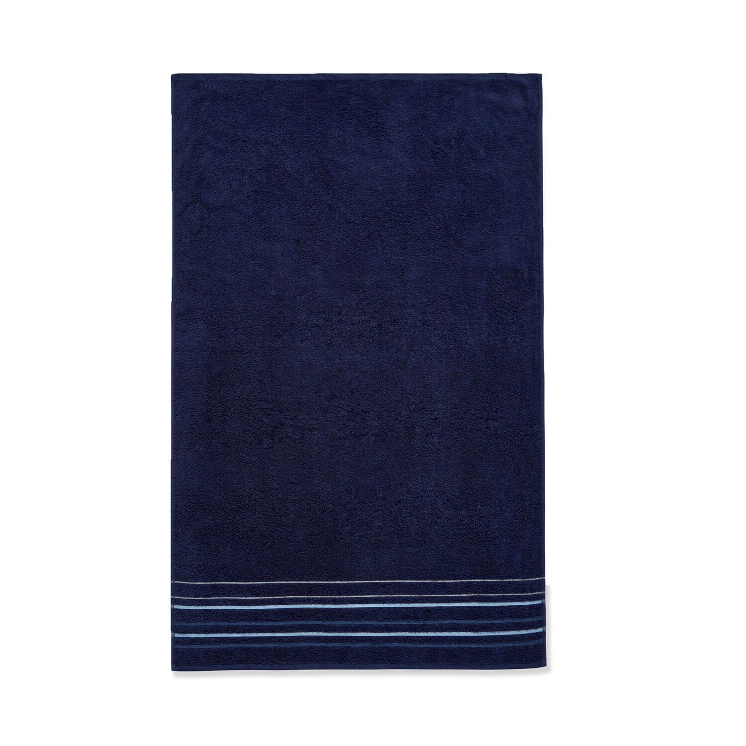 The Home Collection Java Stripe Bath Sheet - Navy 2 Shaws Department Stores