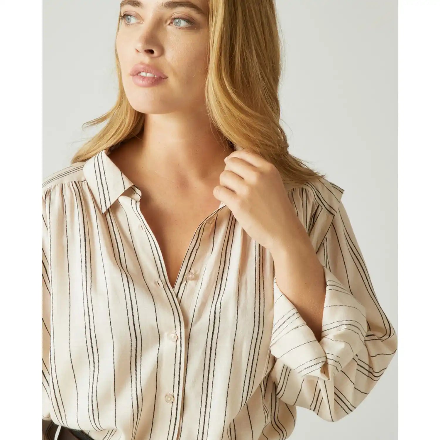 Couchel Striped Print Blouse 2 Shaws Department Stores