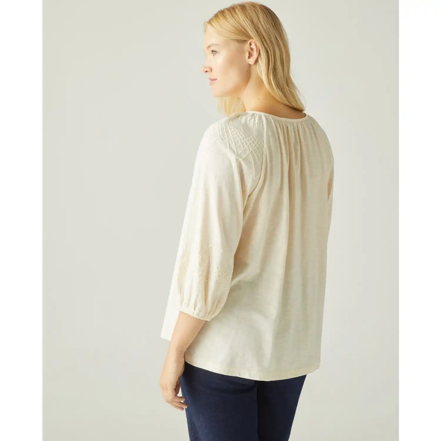 Couchel T-Shirt With Collar - White 2 Shaws Department Stores