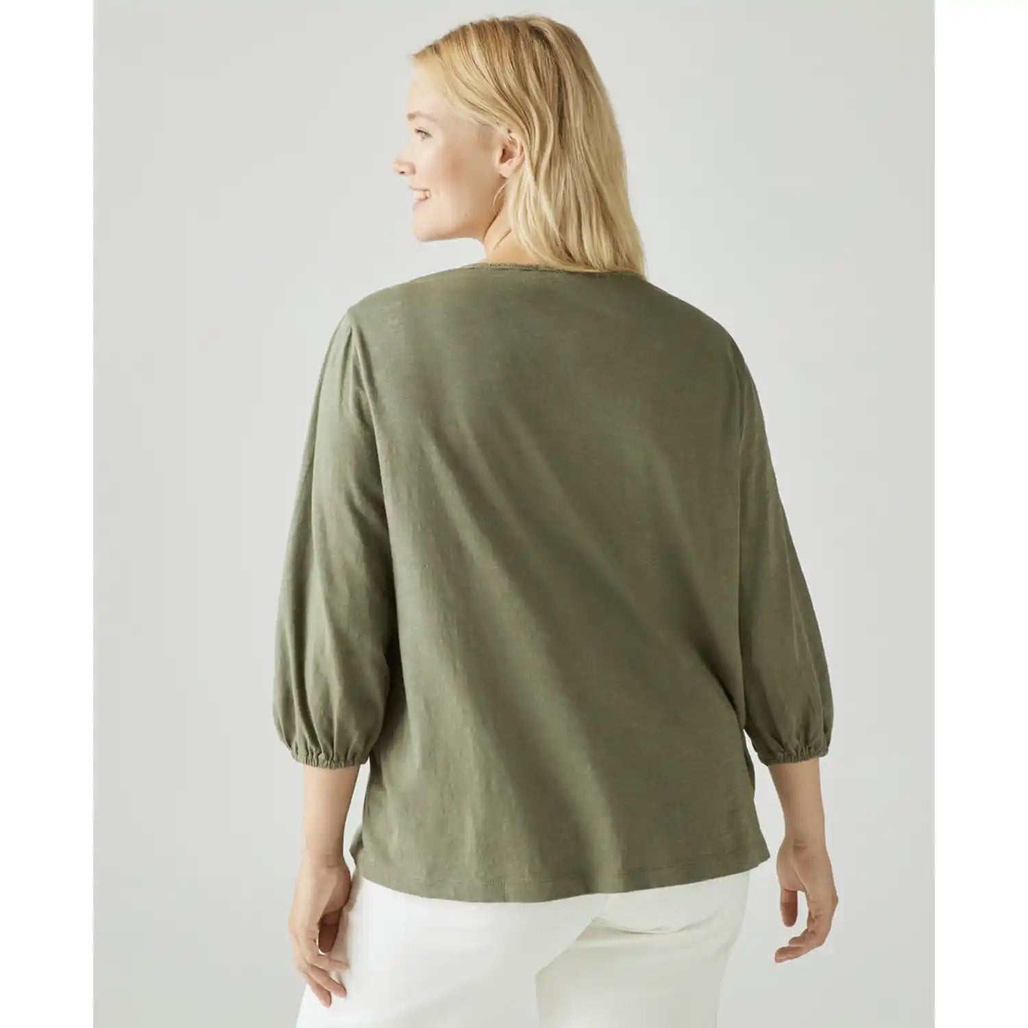 Couchel T-Shirt Embroidered Chest - Green 2 Shaws Department Stores