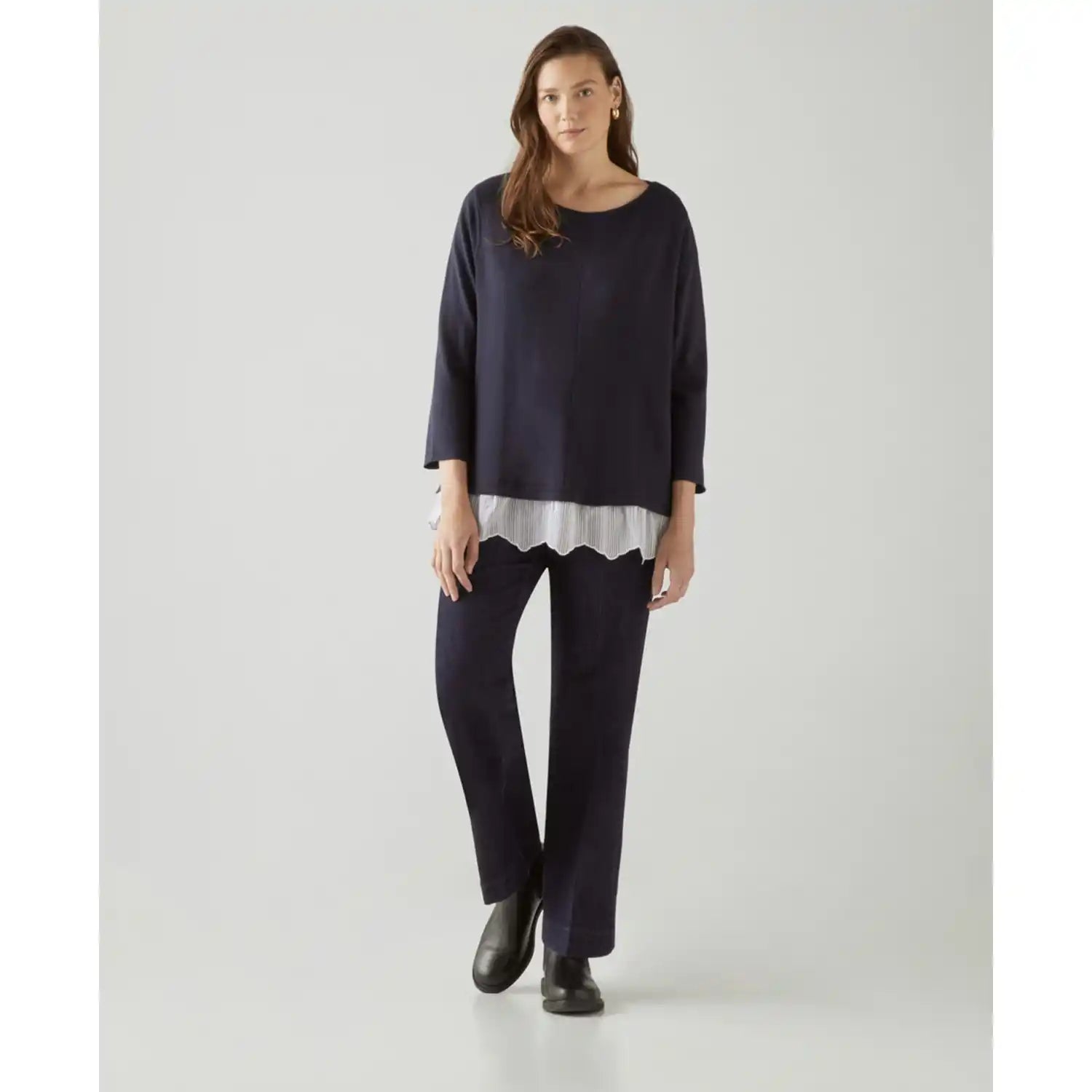 Couchel Sweater - Navy 1 Shaws Department Stores