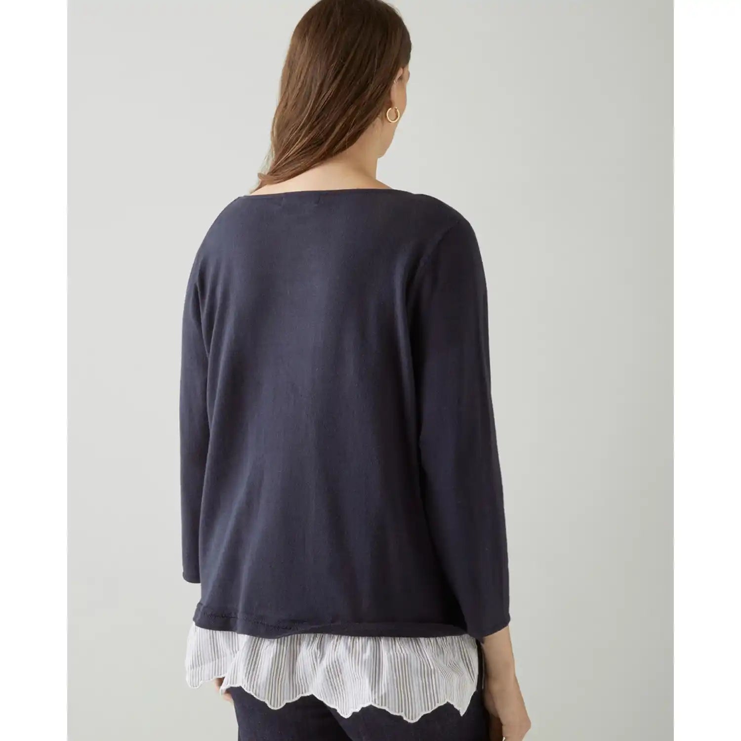 Couchel Sweater - Navy 3 Shaws Department Stores