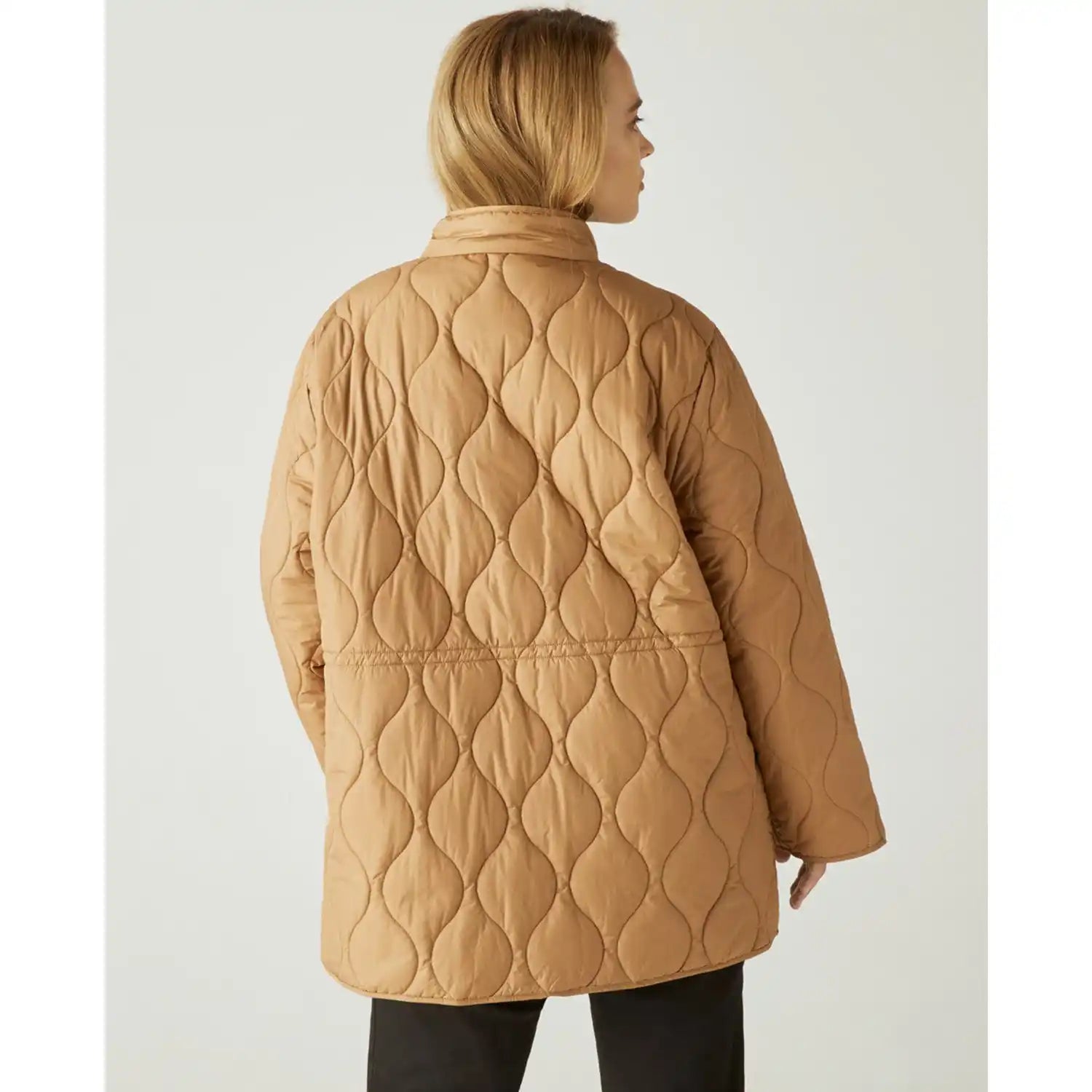 Couchel Short Tunnel Padded Coat - Camel 2 Shaws Department Stores