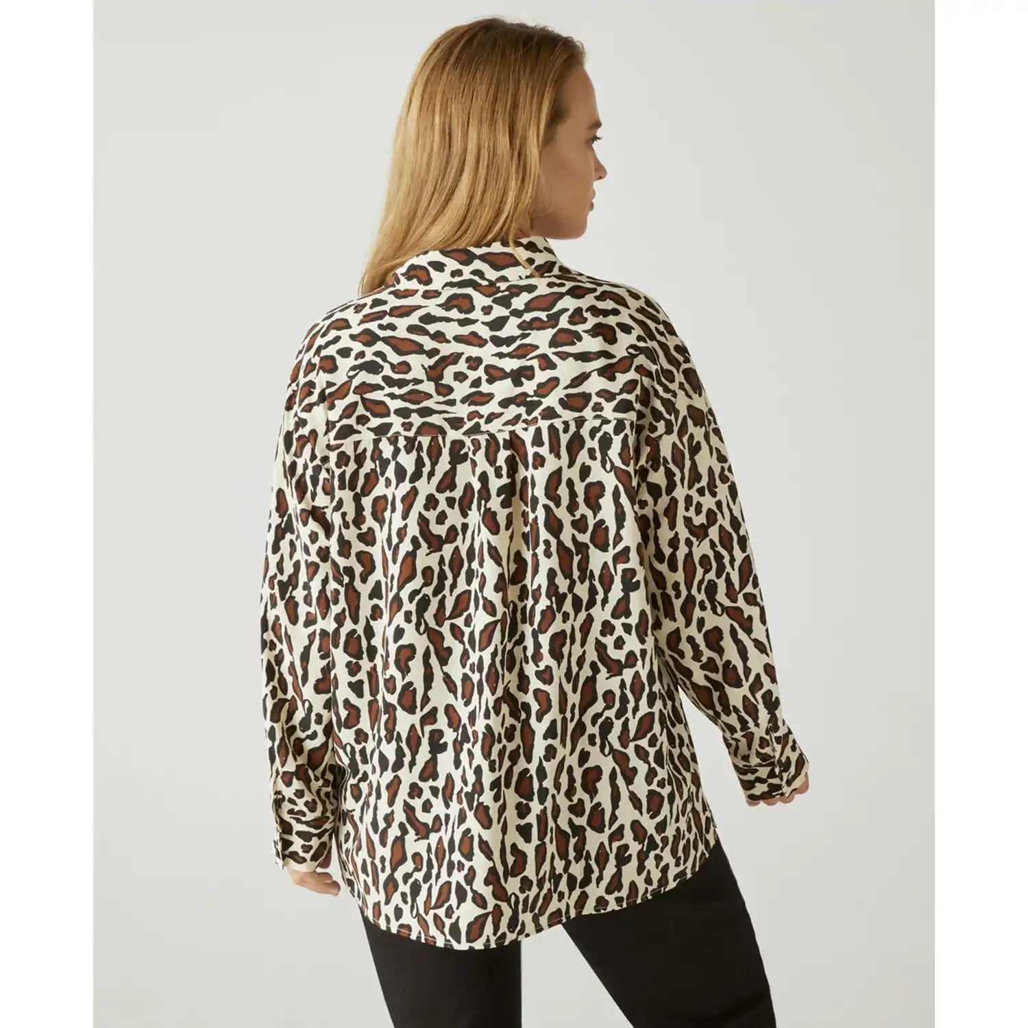 Couchel Animal Print Blouse - Raw 3 Shaws Department Stores