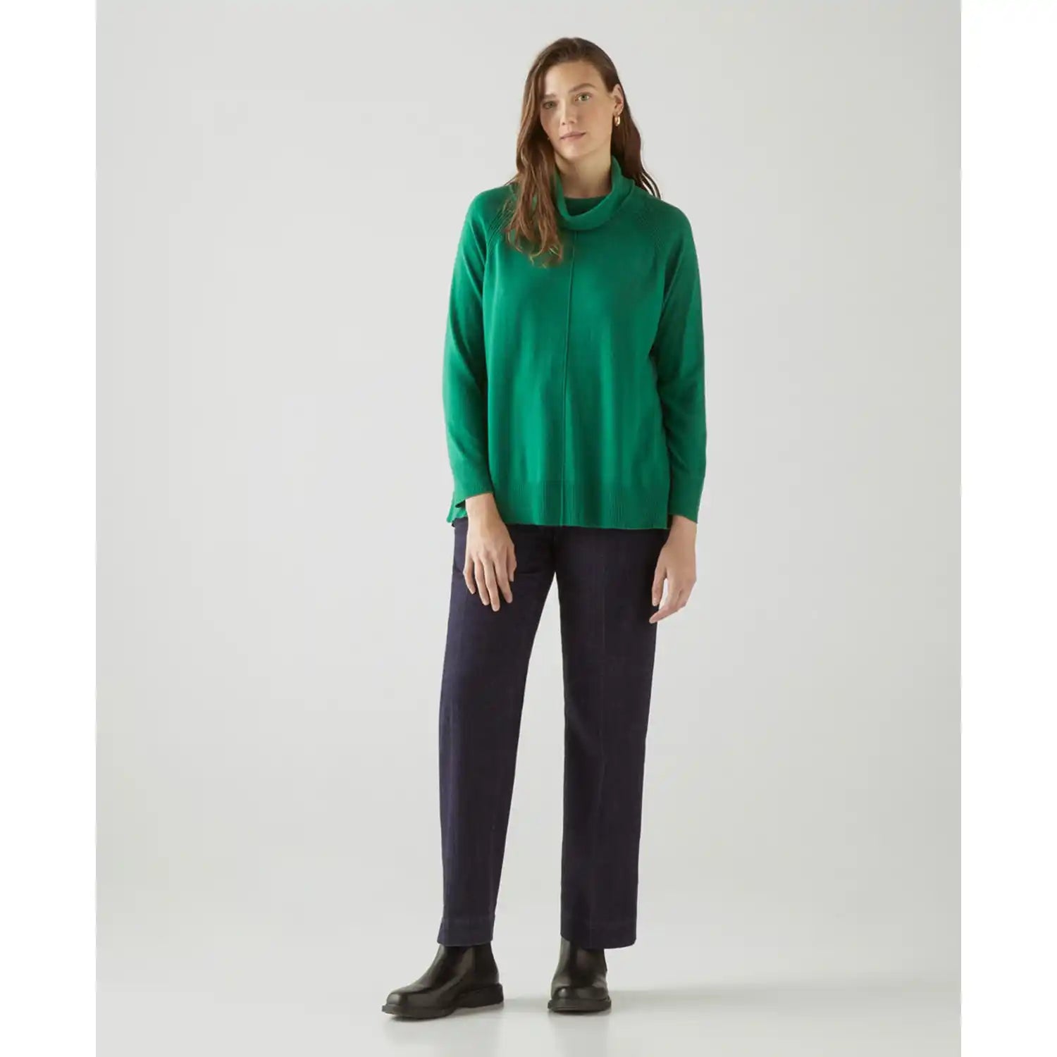 Couchel Knitted Sweater - Green 1 Shaws Department Stores