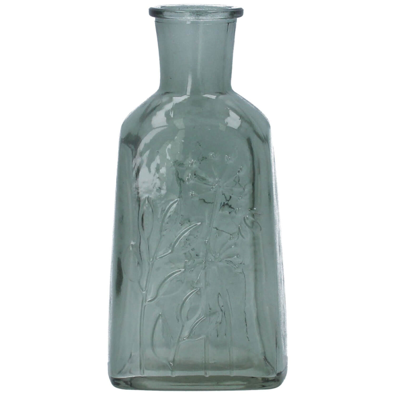 Gisella Graham Green Glass Meadow Design Bottle Vase 1 Shaws Department Stores