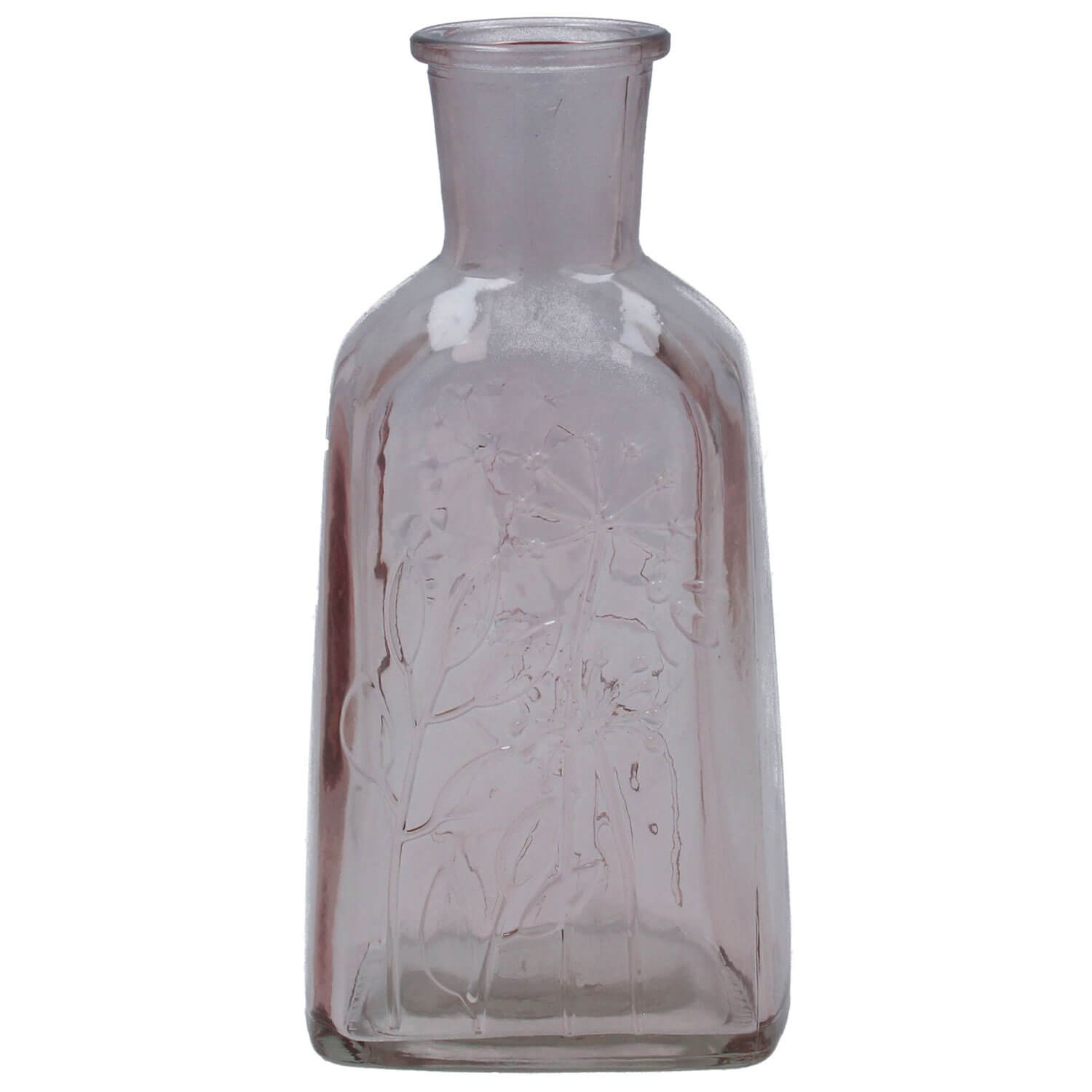 Gisella Graham Pink Glass Meadow Design Bottle Vase 1 Shaws Department Stores
