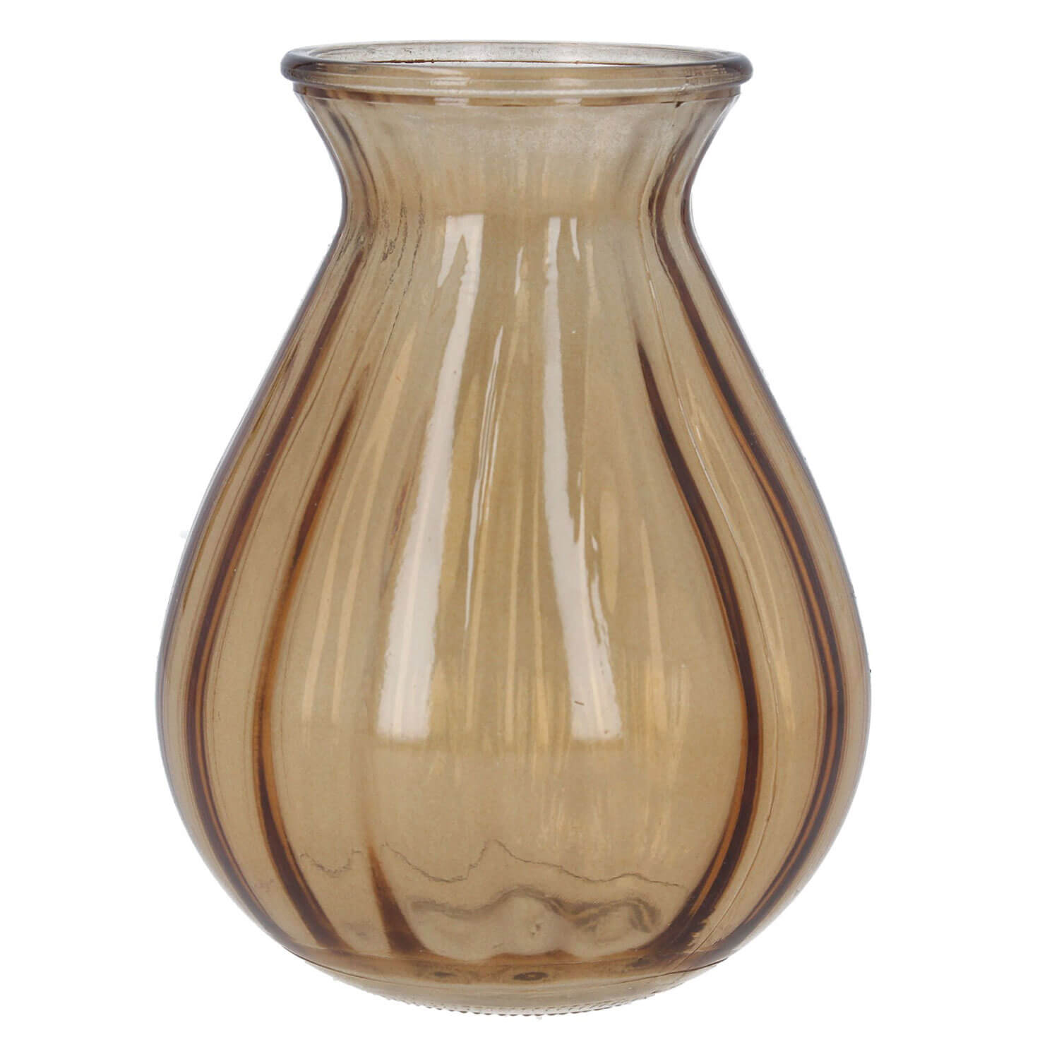 Gisella Graham Light Amber Glass Posy Vase 1 Shaws Department Stores
