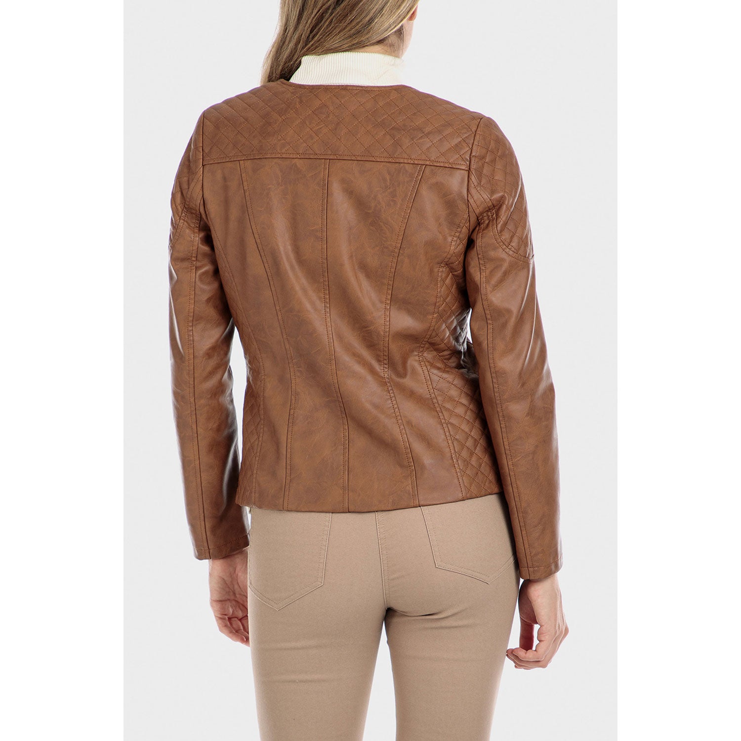 Punt Roma Jacket - Beige Camel 2 Shaws Department Stores