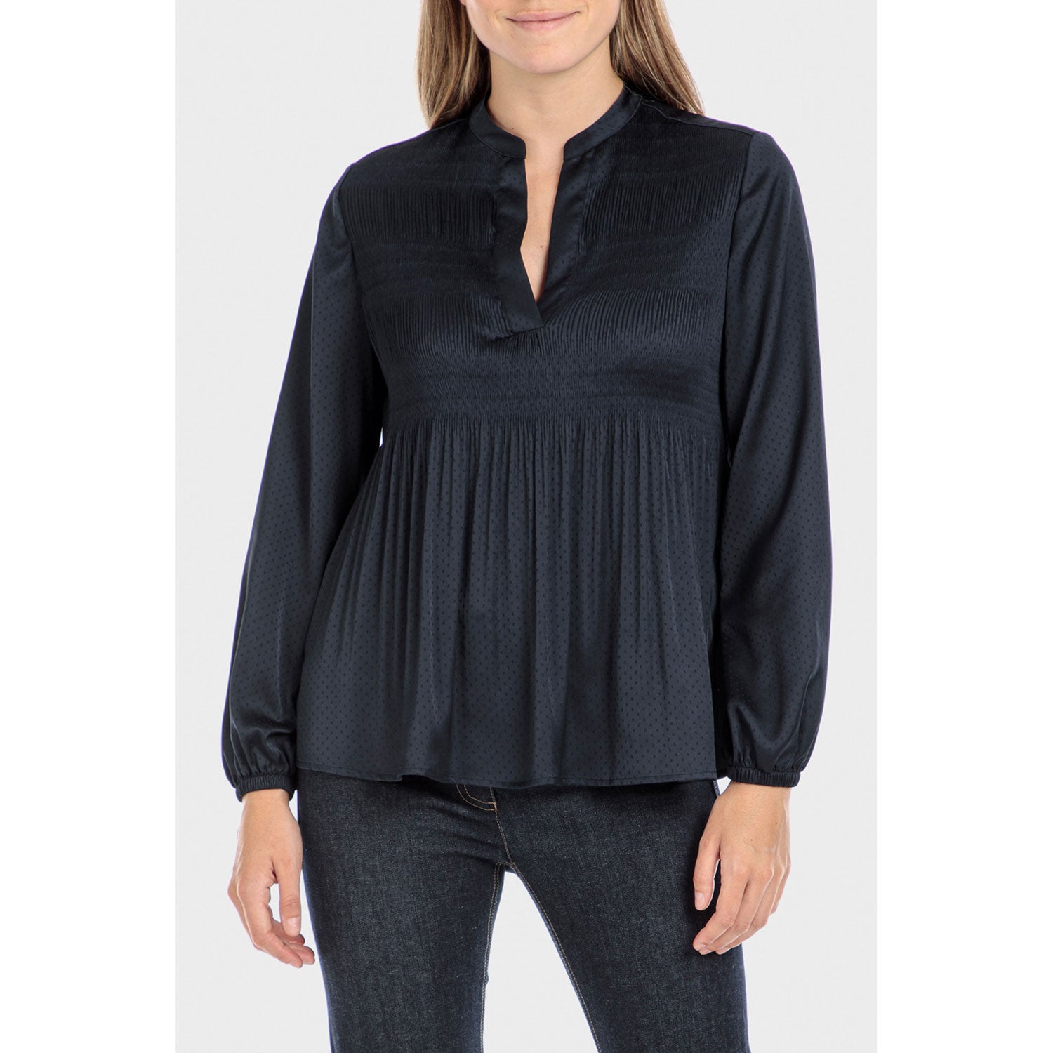 Punt Roma Blouse - Blue Navy 1 Shaws Department Stores