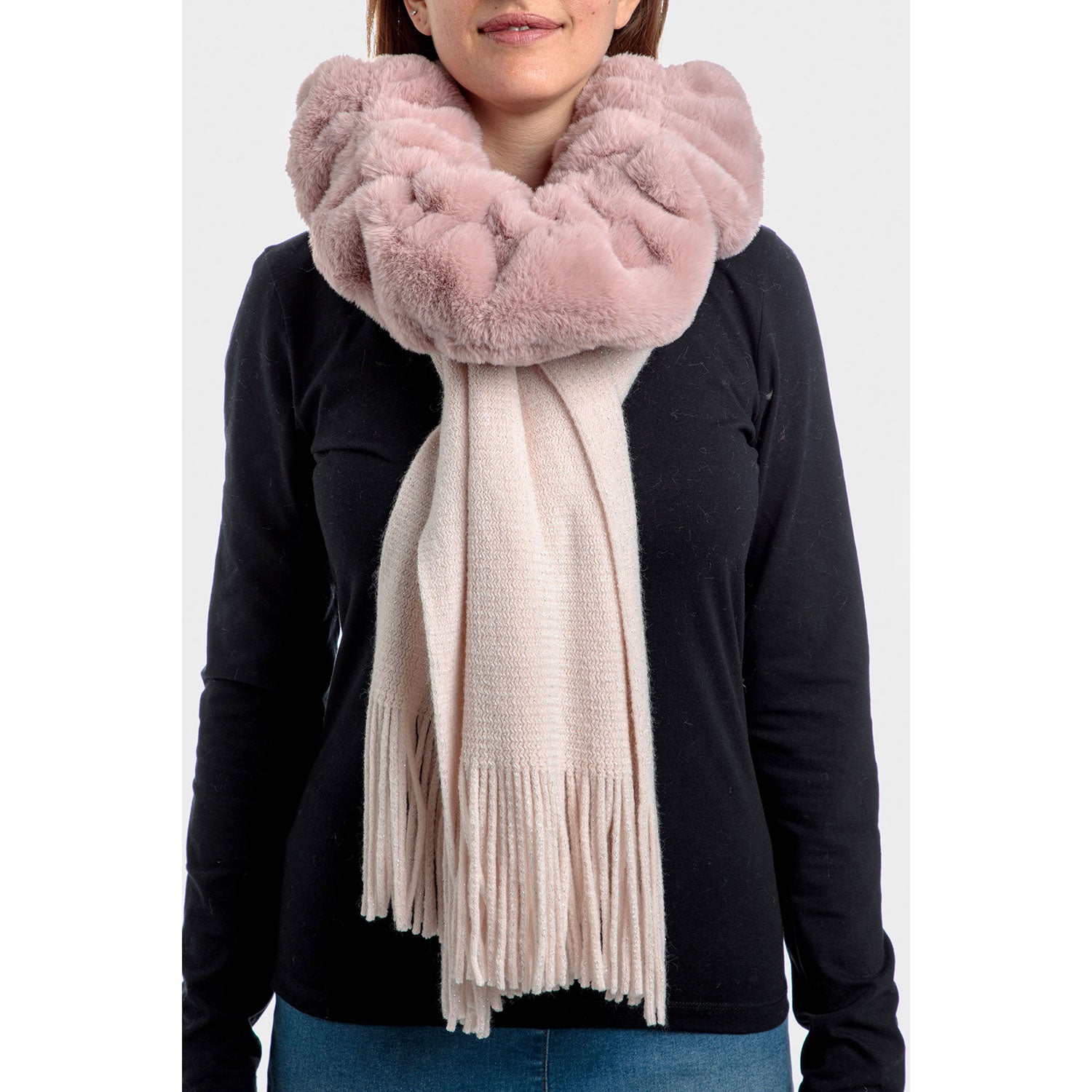 Punt Roma Scarf With Fur Collar 1 Shaws Department Stores