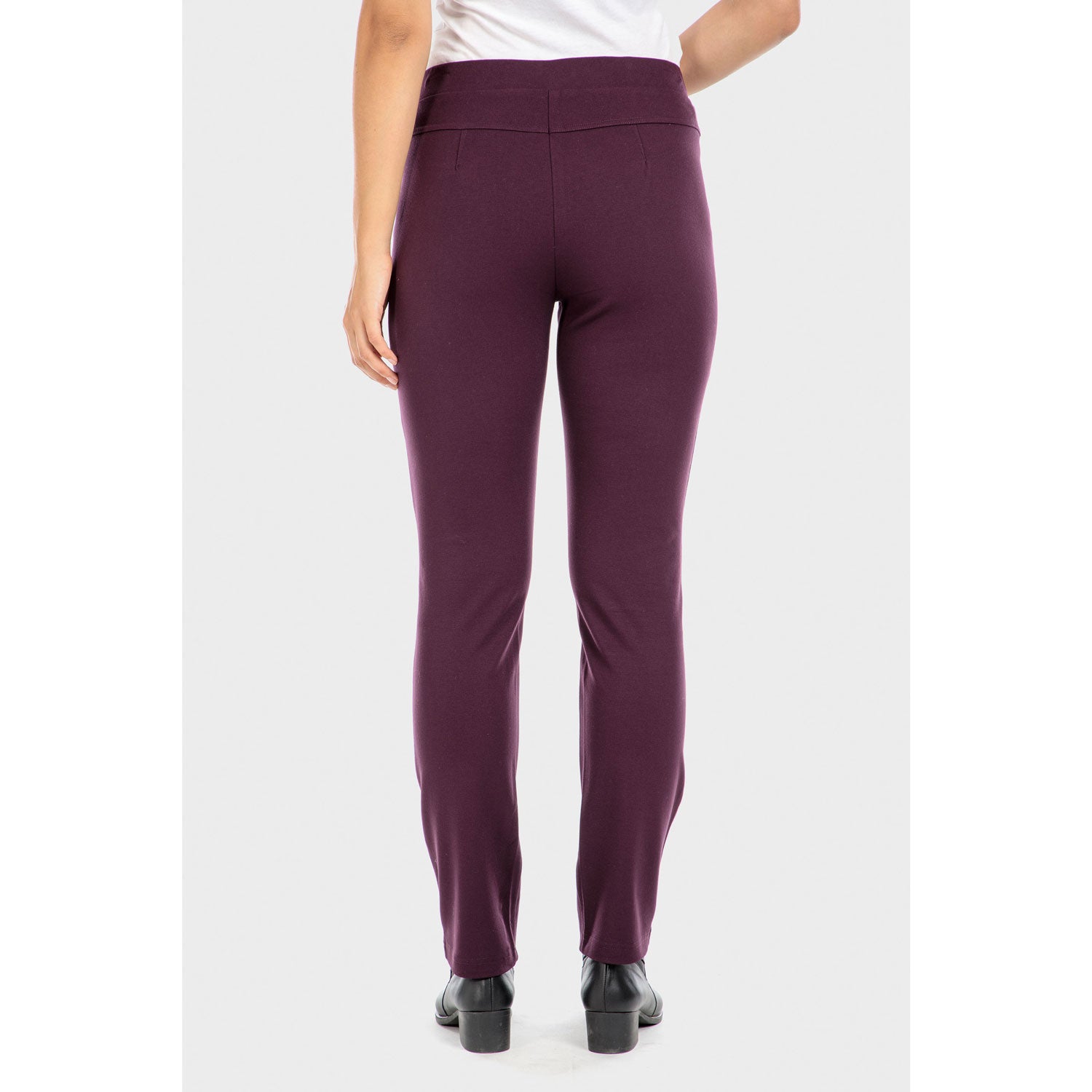 Punt Roma Drawstring Trousers - Purple Aubergine 2 Shaws Department Stores