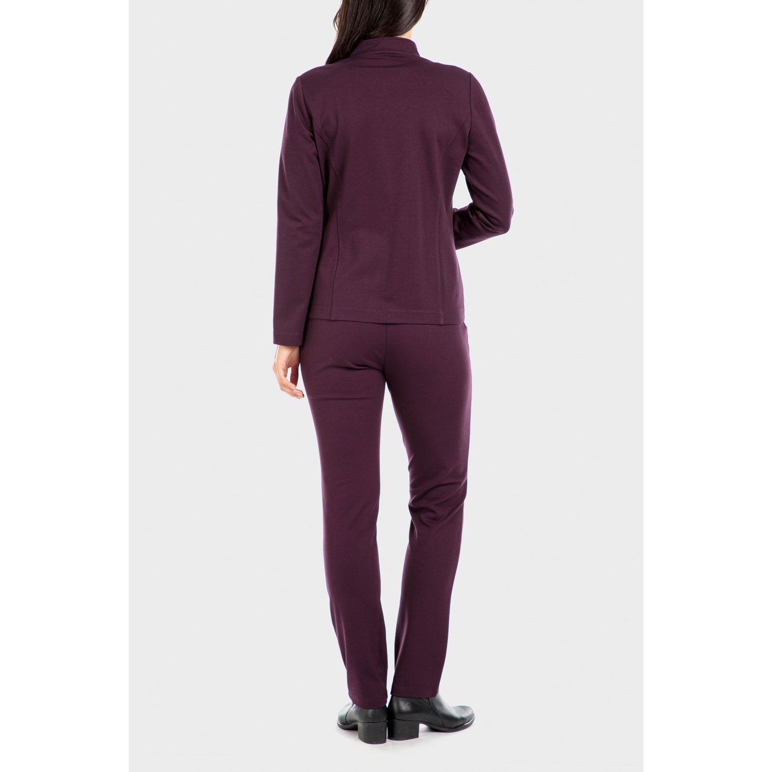 Punt Roma Drawstring Trousers - Purple Aubergine 4 Shaws Department Stores