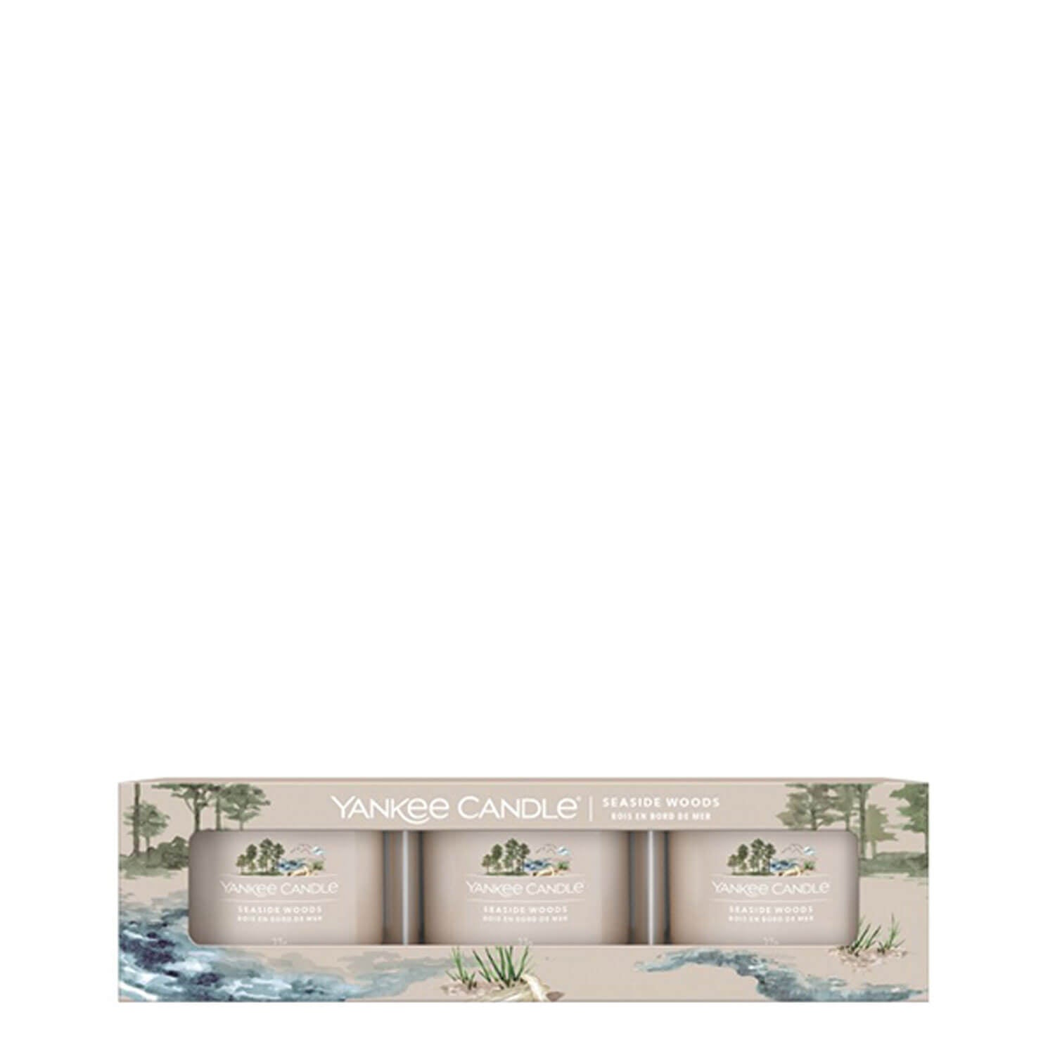 Yankee Candle Seaside Woods - 3 pack votive set 1 Shaws Department Stores