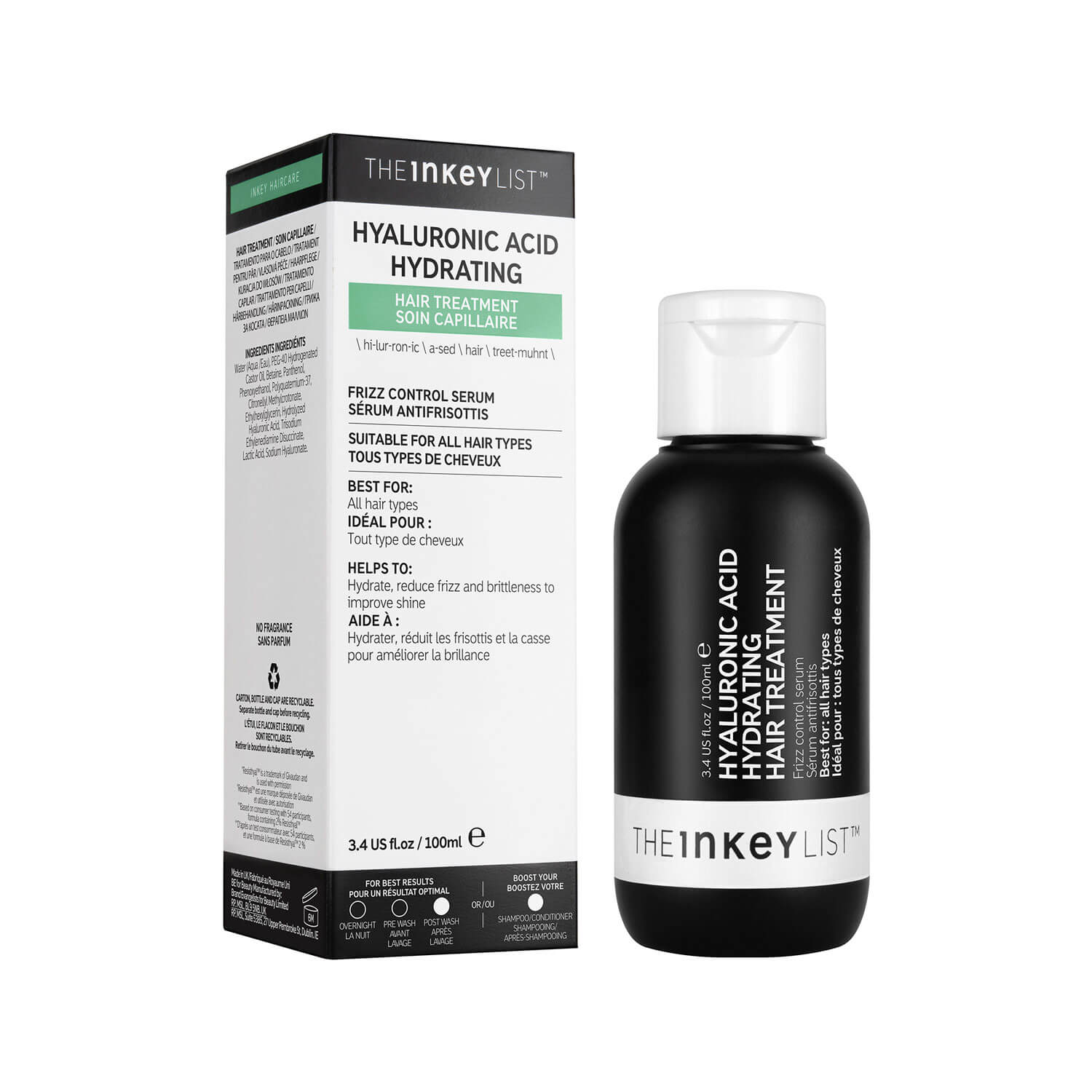 The Inkey List Hyaluronic Acid Hydrating Hair Treatment 100ml 2 Shaws Department Stores